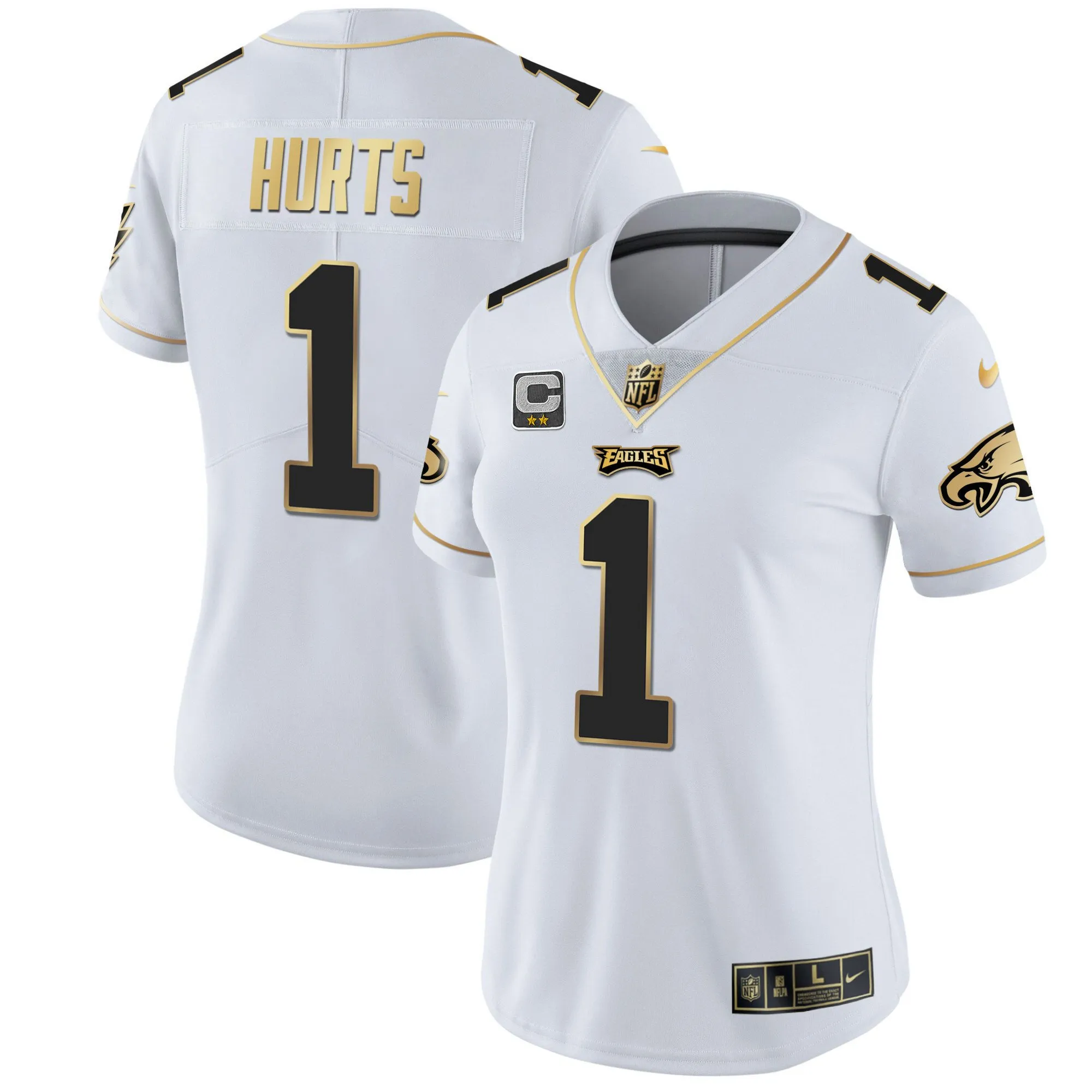 Women's Eagles Gold & Split Vapor - All Stitched