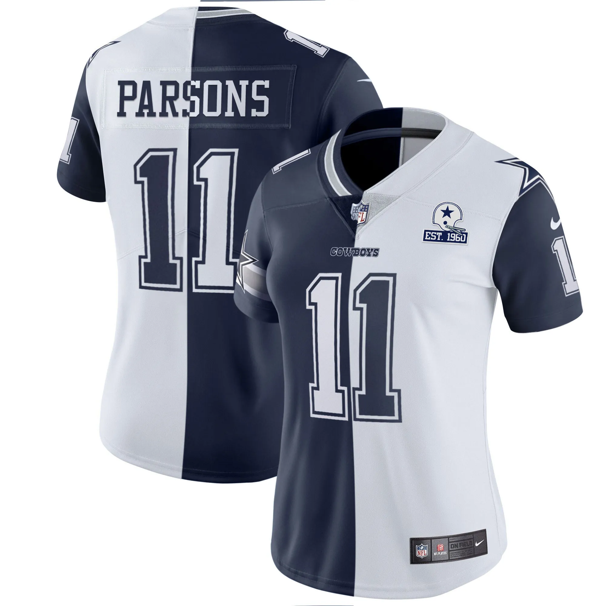 Women's Micah Parsons Cowboys Split Est 1960 Patch - All Stitched