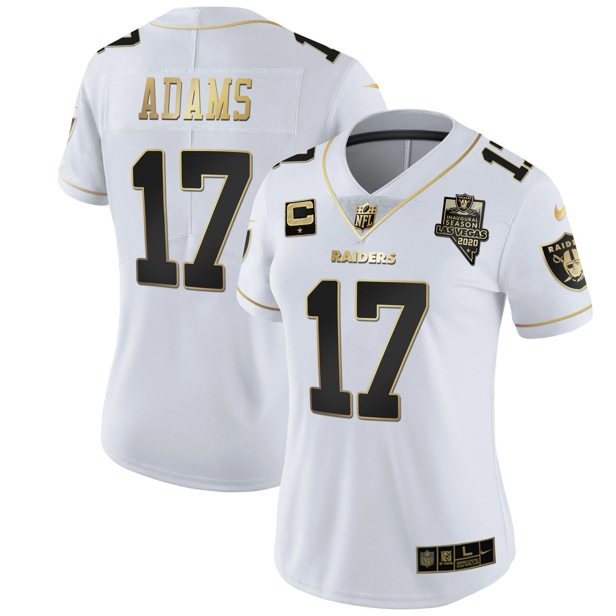 Women's Raiders Inaugural Season Patch Gold & Split - All Stitched