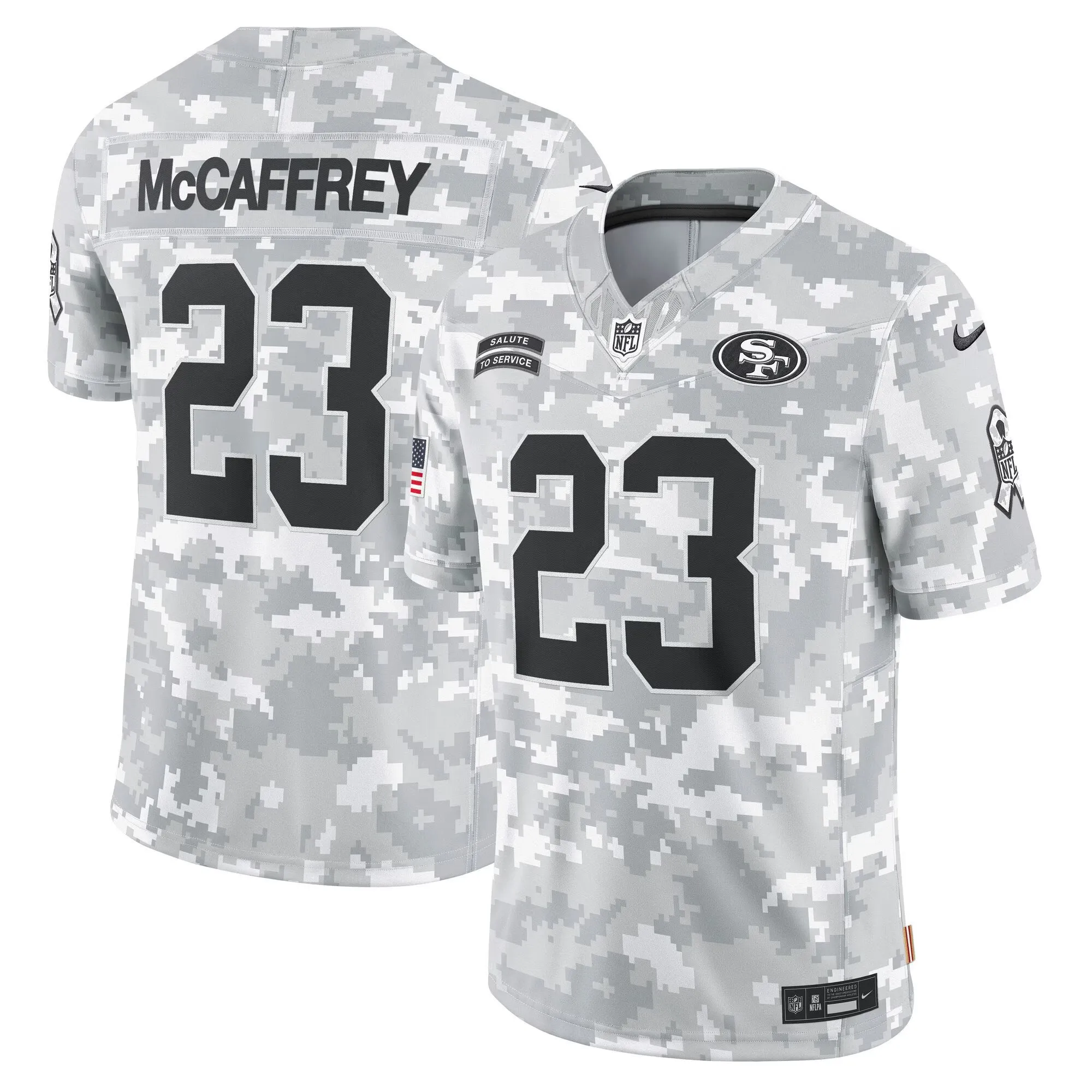 Youth's 49ers 2024 Salute to Service Vapor Limited Jersey - All stitched