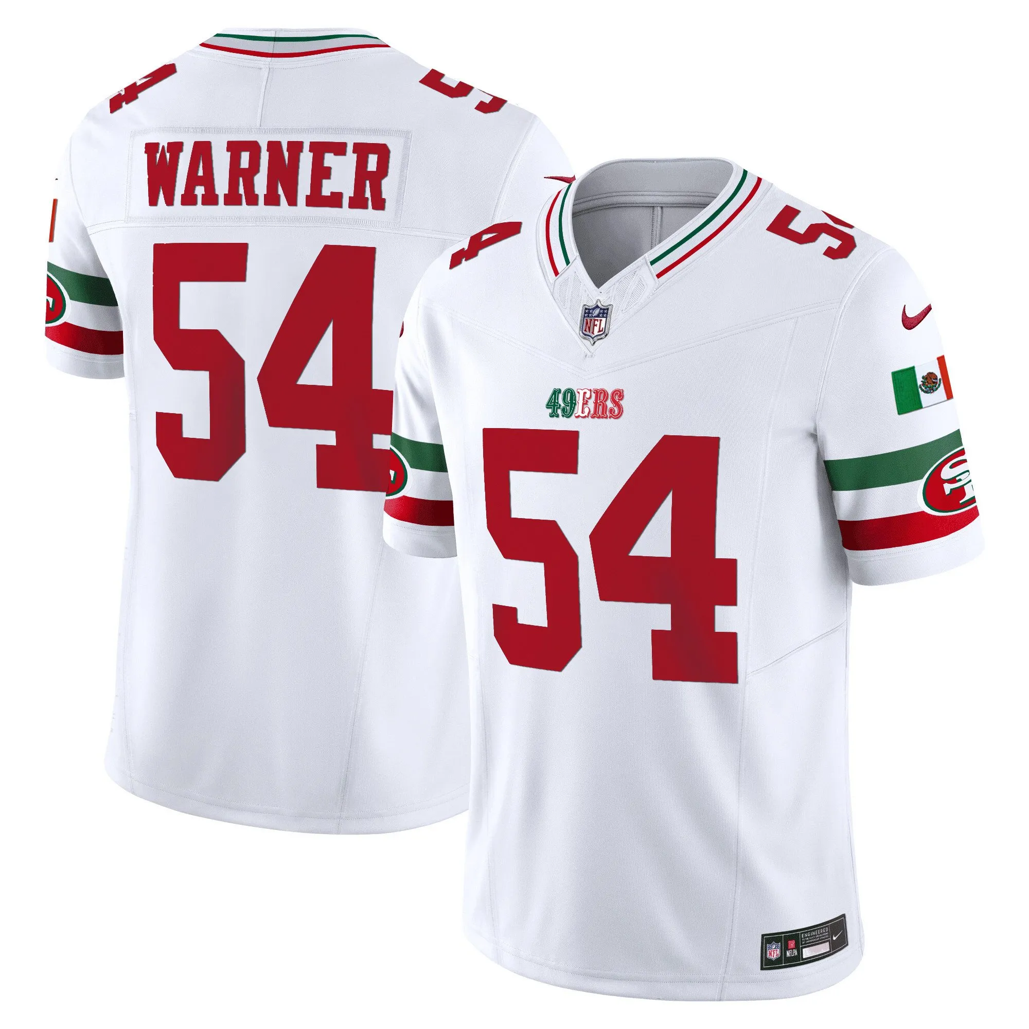 Youth's 49ers Mexico Vapor Jersey V2 - All Stitched