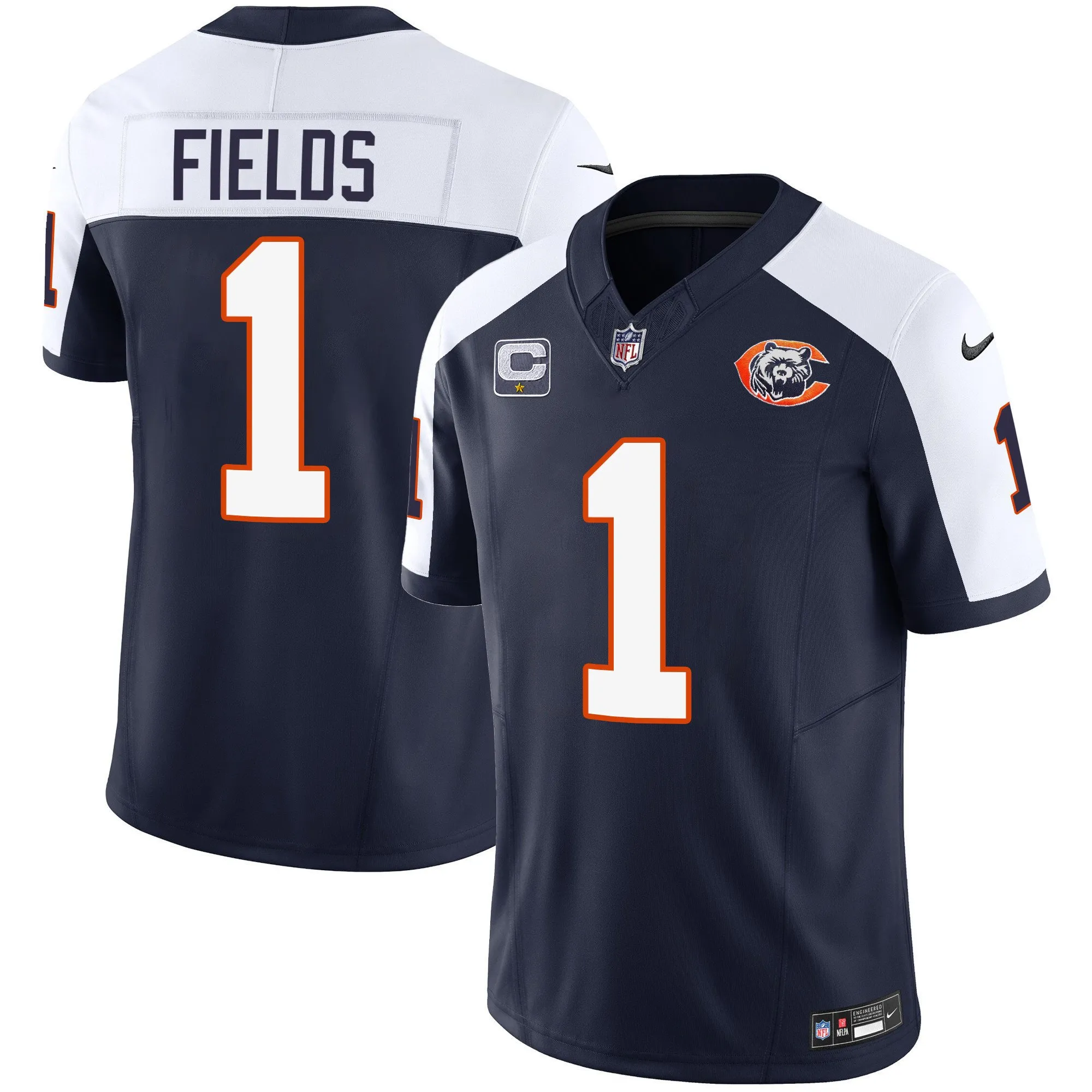 Youth's Bears Throwback Vapor Jersey - All Stitched