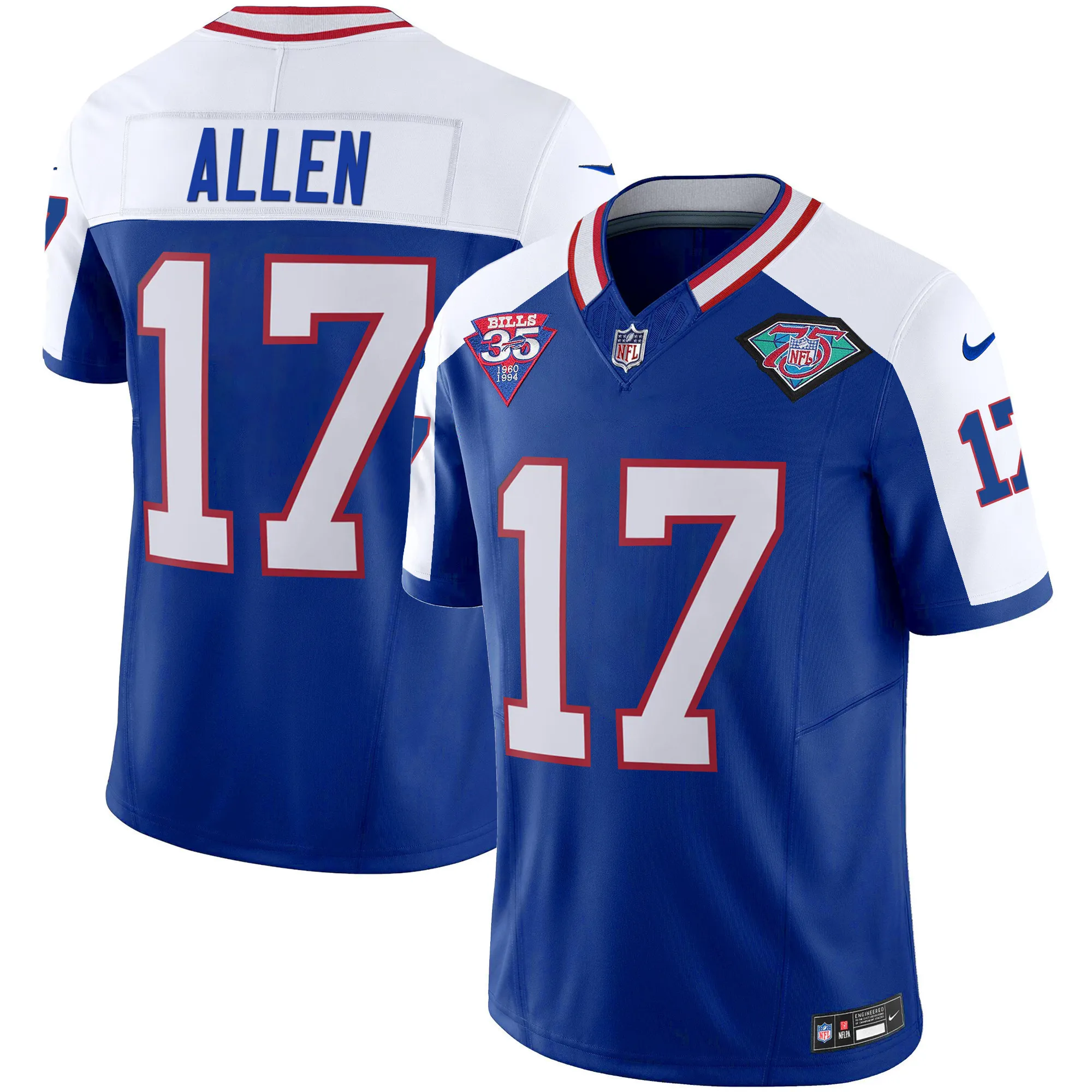 Youth's Bills 1994 Throwback Vapor Jersey - All Stitched
