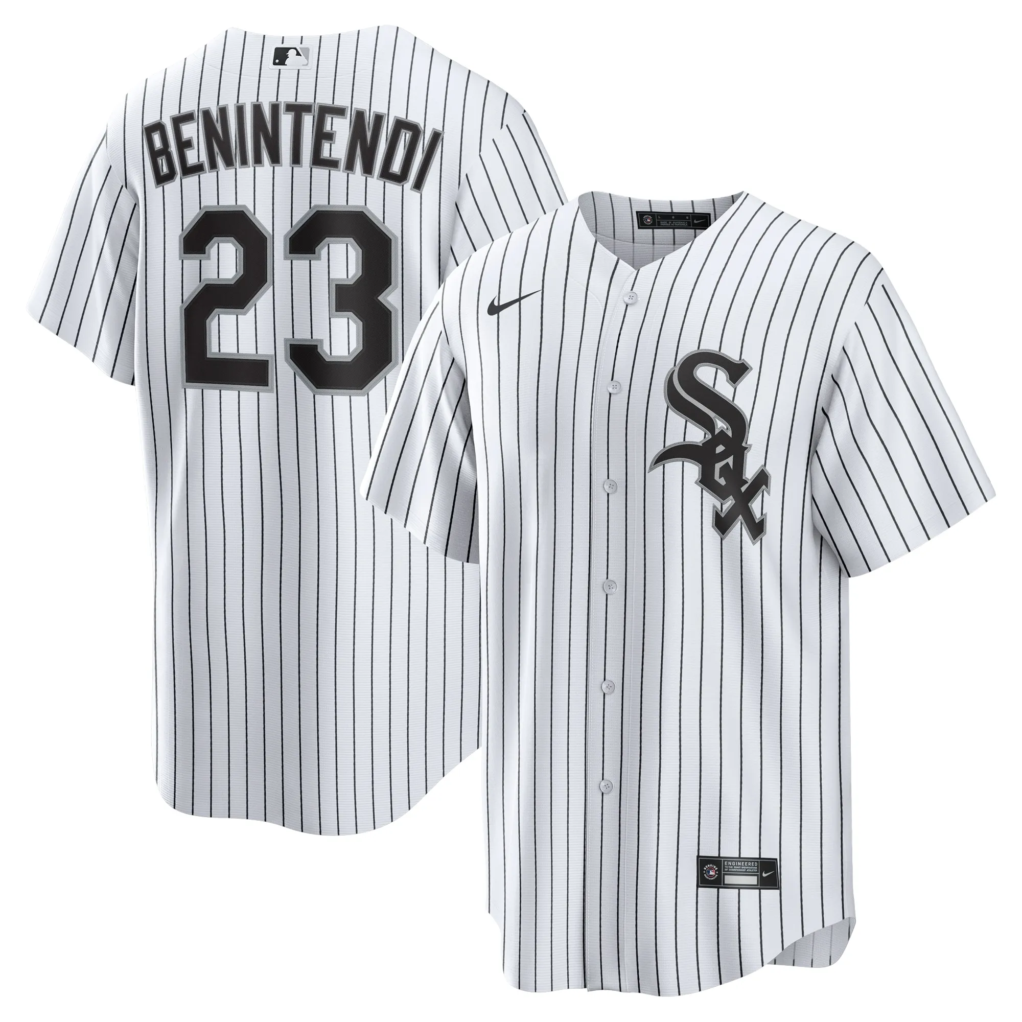 Andrew Benintendi Chicago White Sox Nike Home Official Player Jersey - White-Black
