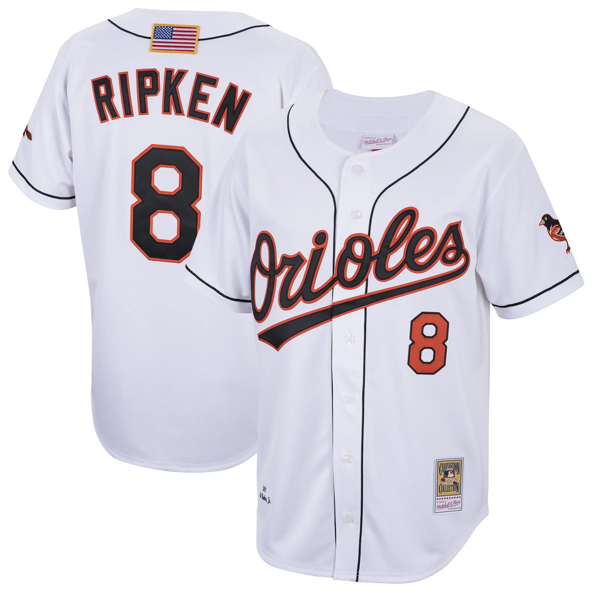 Cal Ripken Jr. Baltimore Orioles Cooperstown Collection 2001 Authentic Player Jersey - White