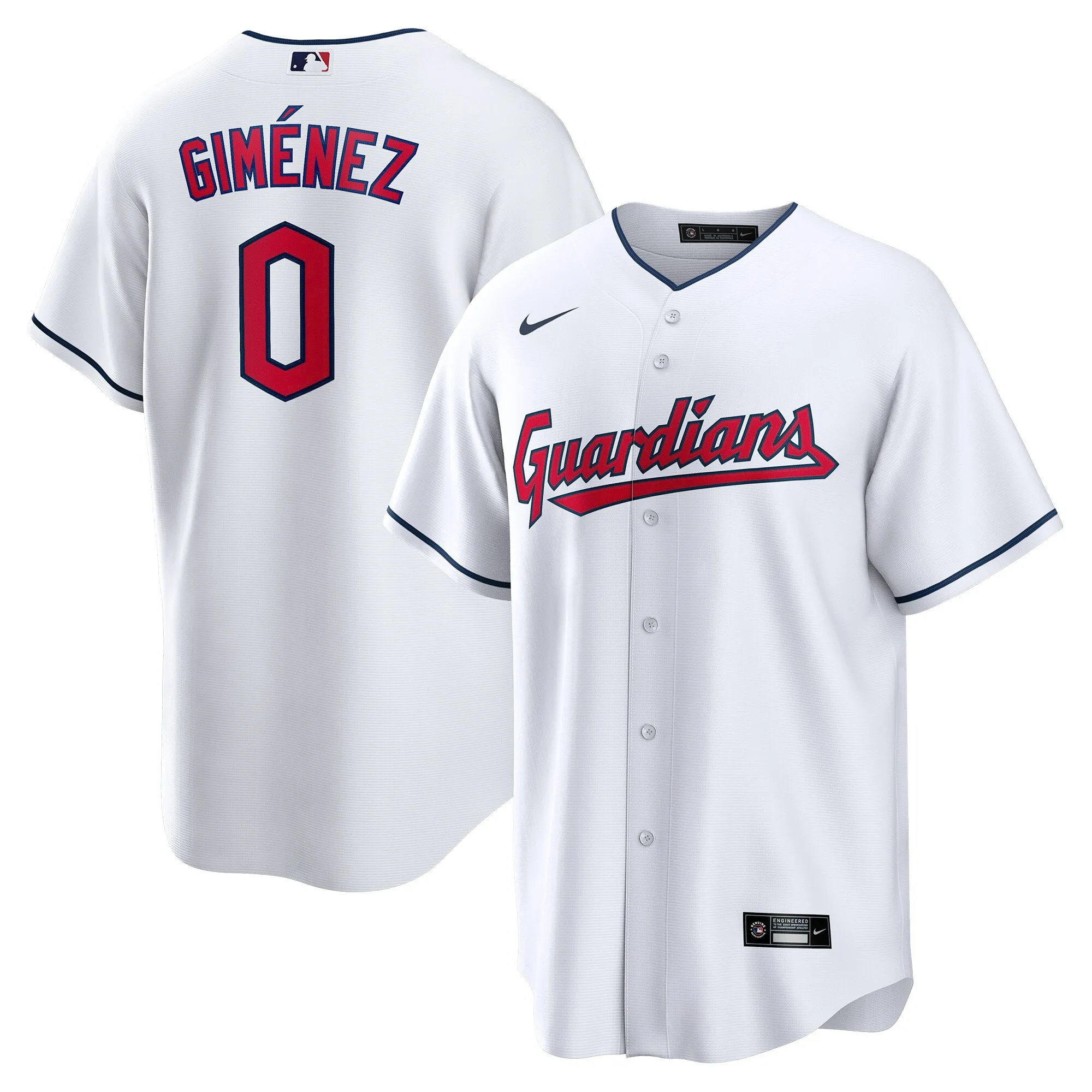 Andrés Giménez Cleveland Guardians Nike Home Replica Player Jersey - White