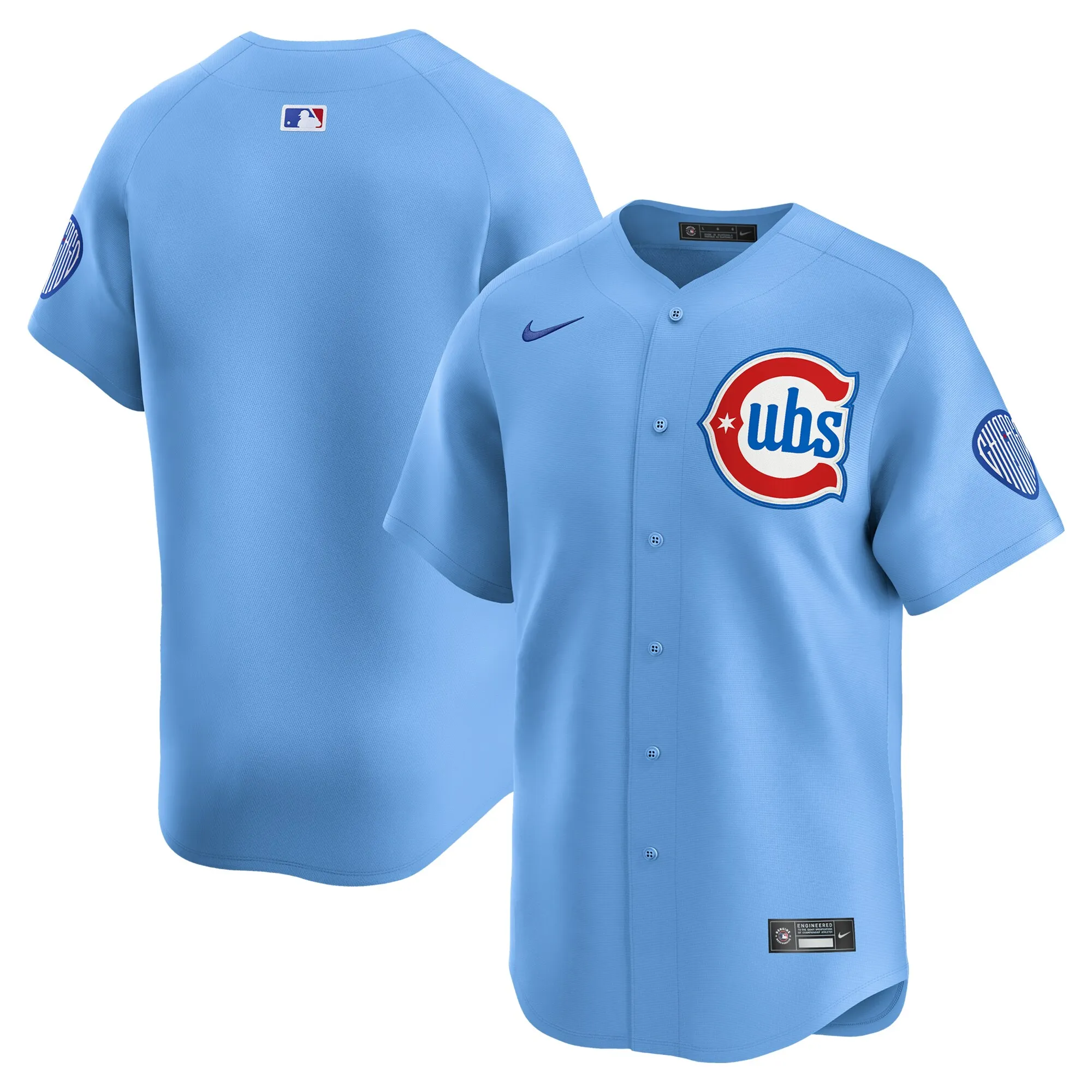 Chicago Cubs Nike 2nd Alternate Limited Jersey - Baby Blue