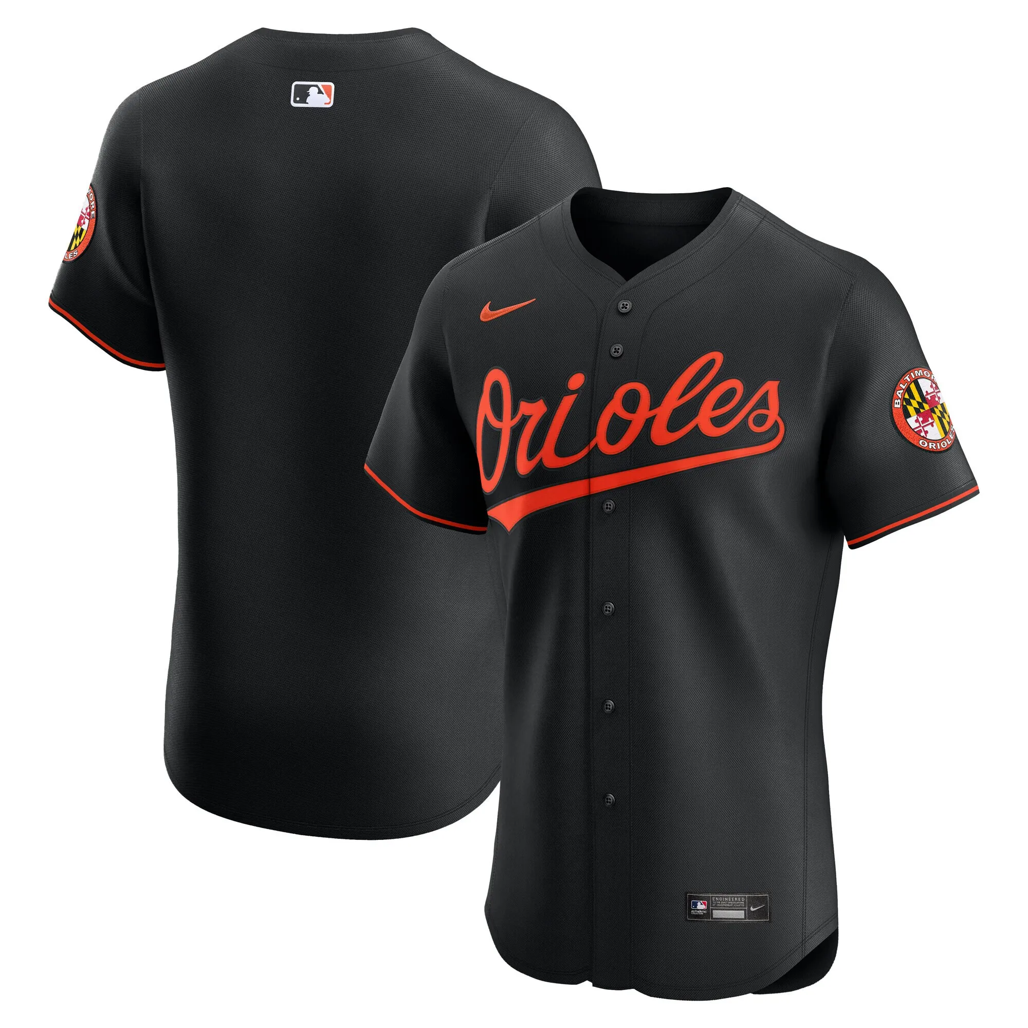 Baltimore Orioles Nike Alternate Elite Jersey - Black