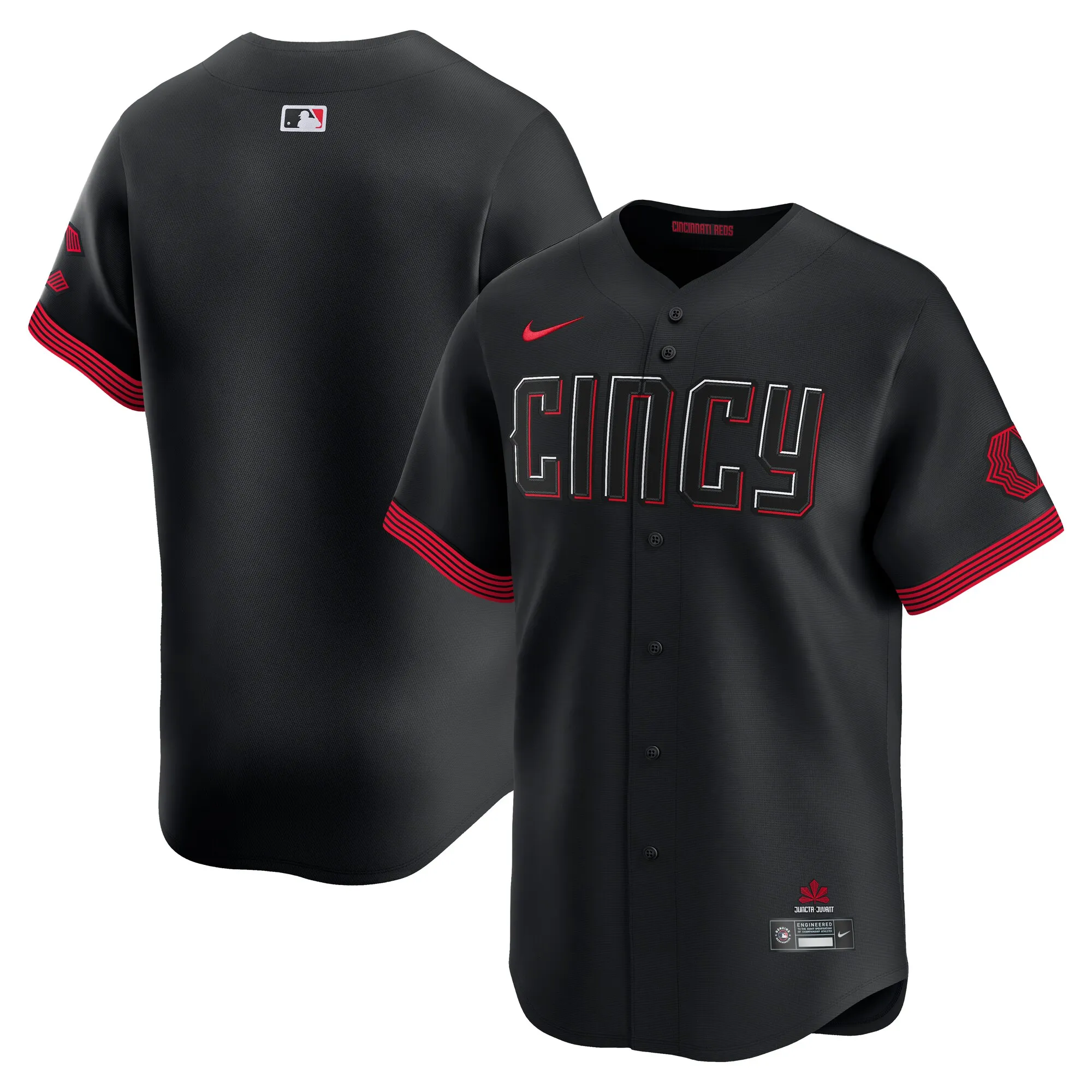 Cincinnati Reds Nike City Connect Limited Jersey - Black