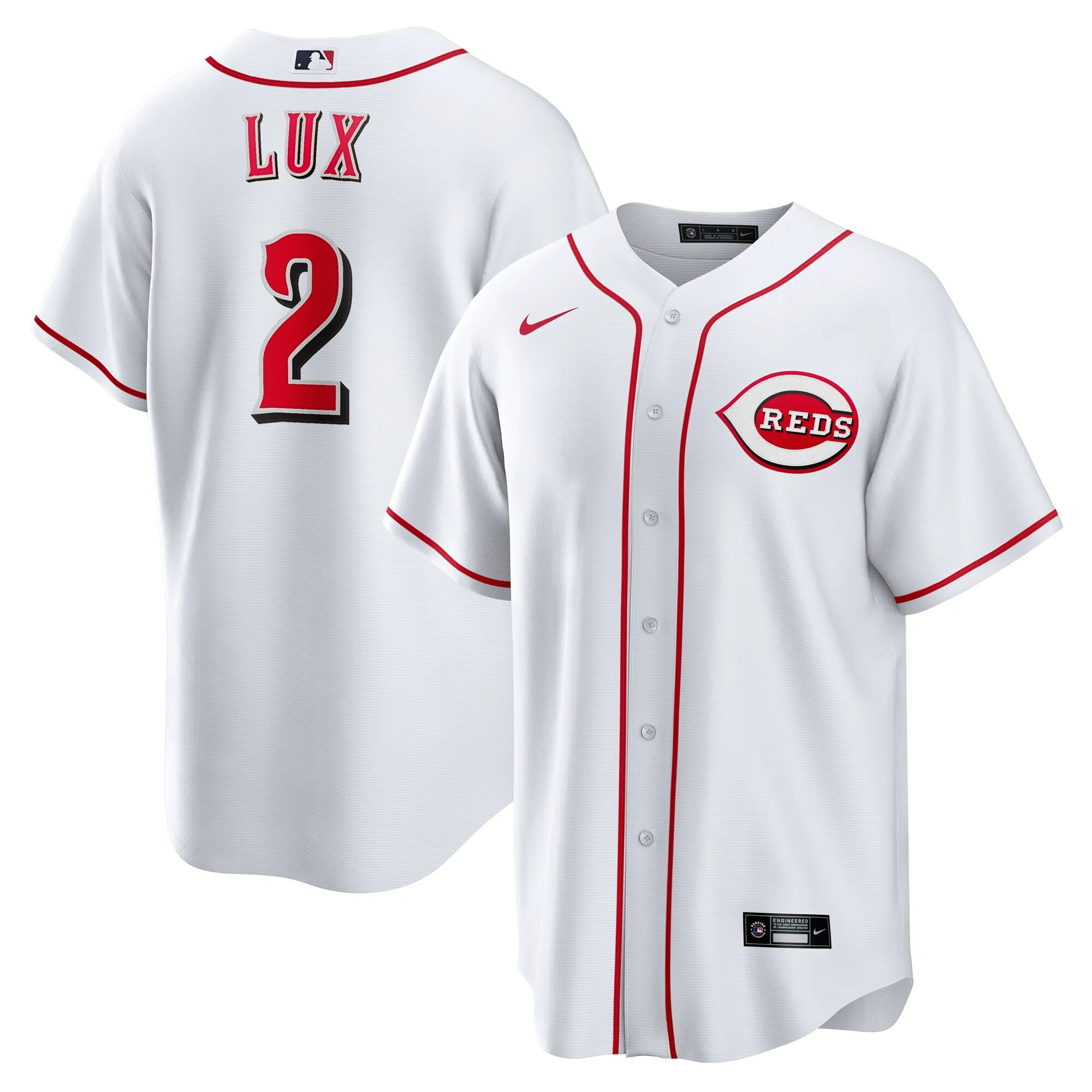 Gavin Lux Cincinnati Reds Nike Home Replica Jersey - White