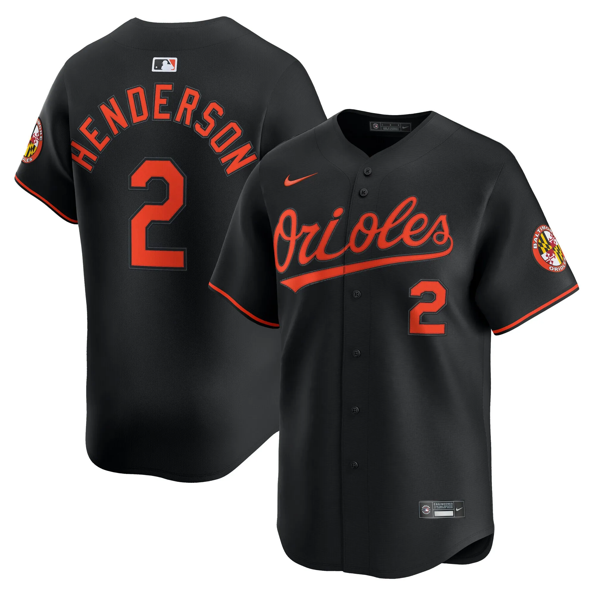 Gunnar Henderson Baltimore Orioles Nike Alternate Limited Player Jersey - Black