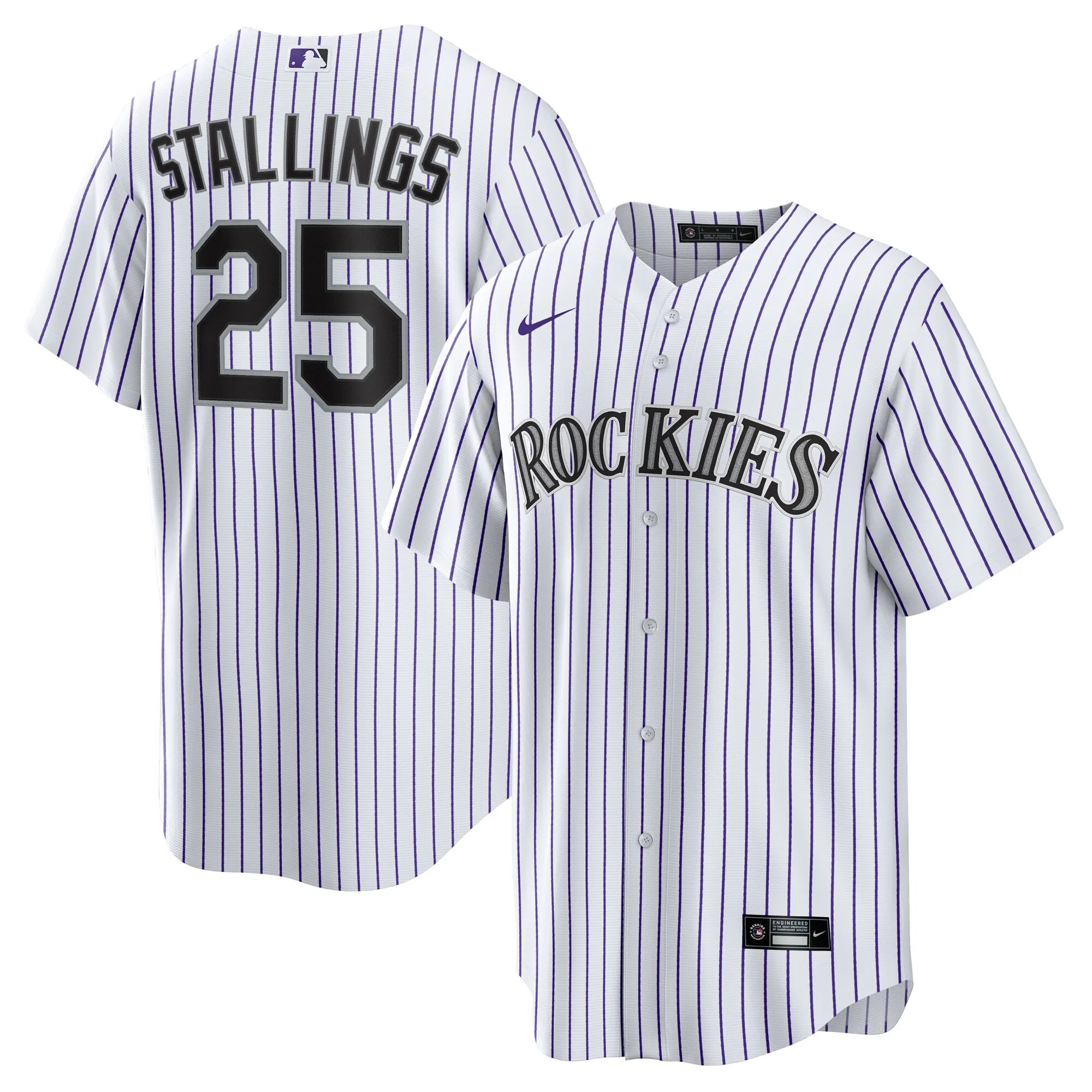 Jacob Stallings Colorado Rockies Nike Home Replica Jersey - White