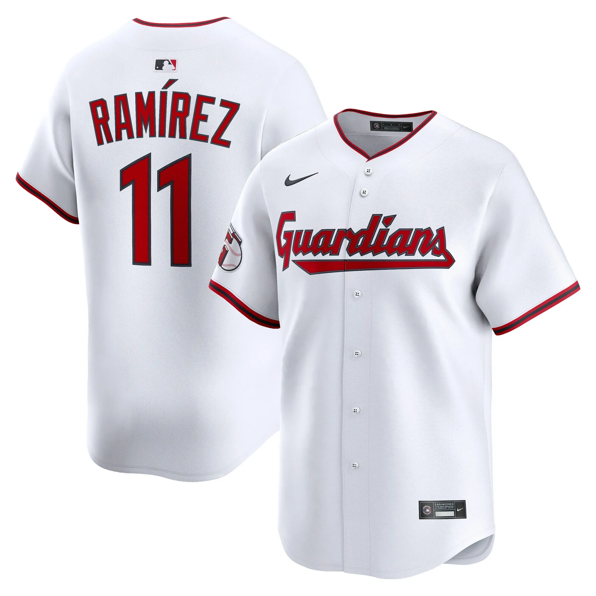 José Ramírez Cleveland Guardians Nike Home Limited Player Jersey - White