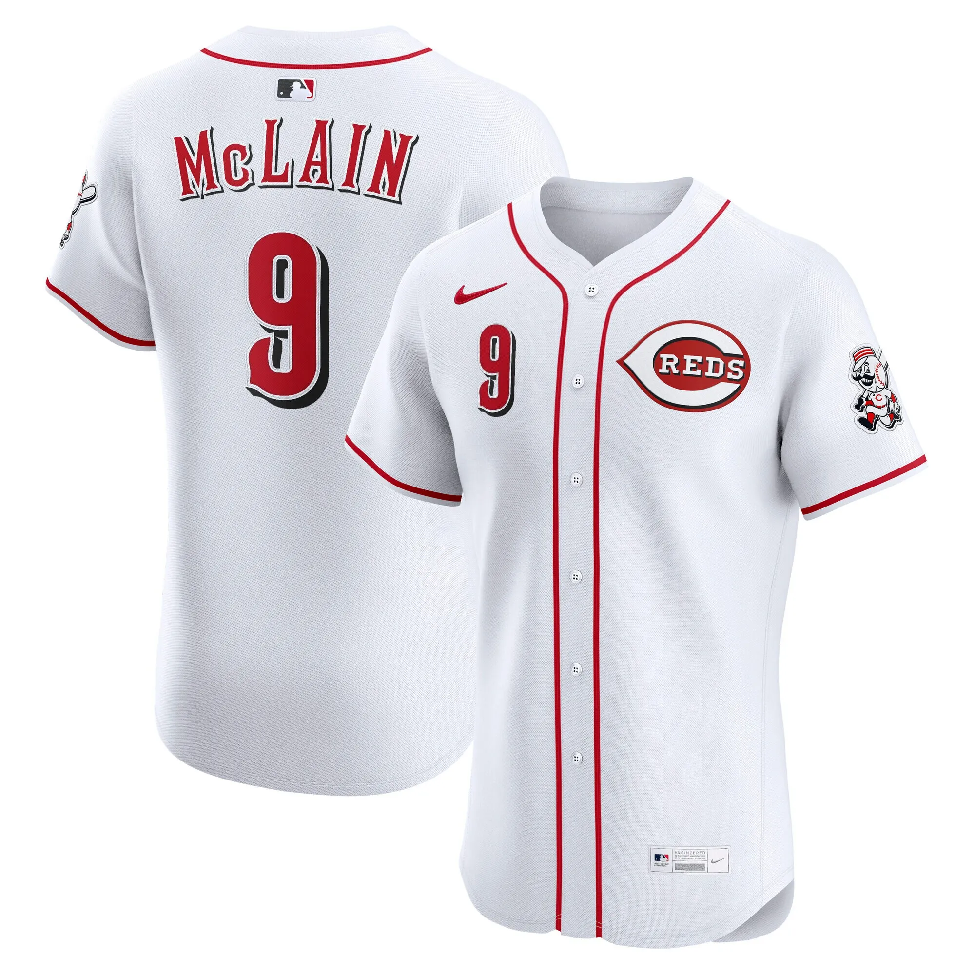 Matt McLain Cincinnati Reds Nike Home Elite Jersey - White