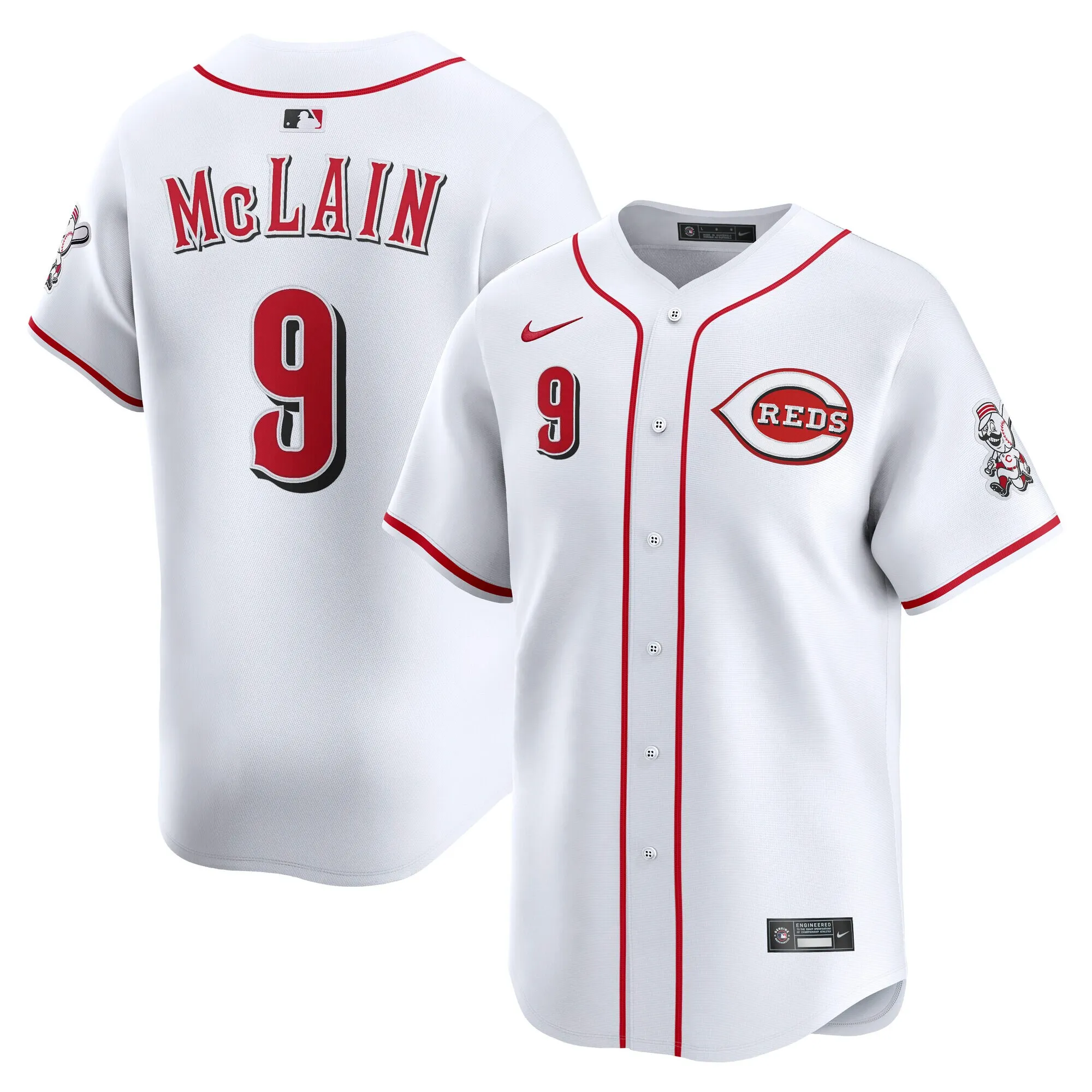 Matt McLain Cincinnati Reds Nike Home Limited Player Jersey - White