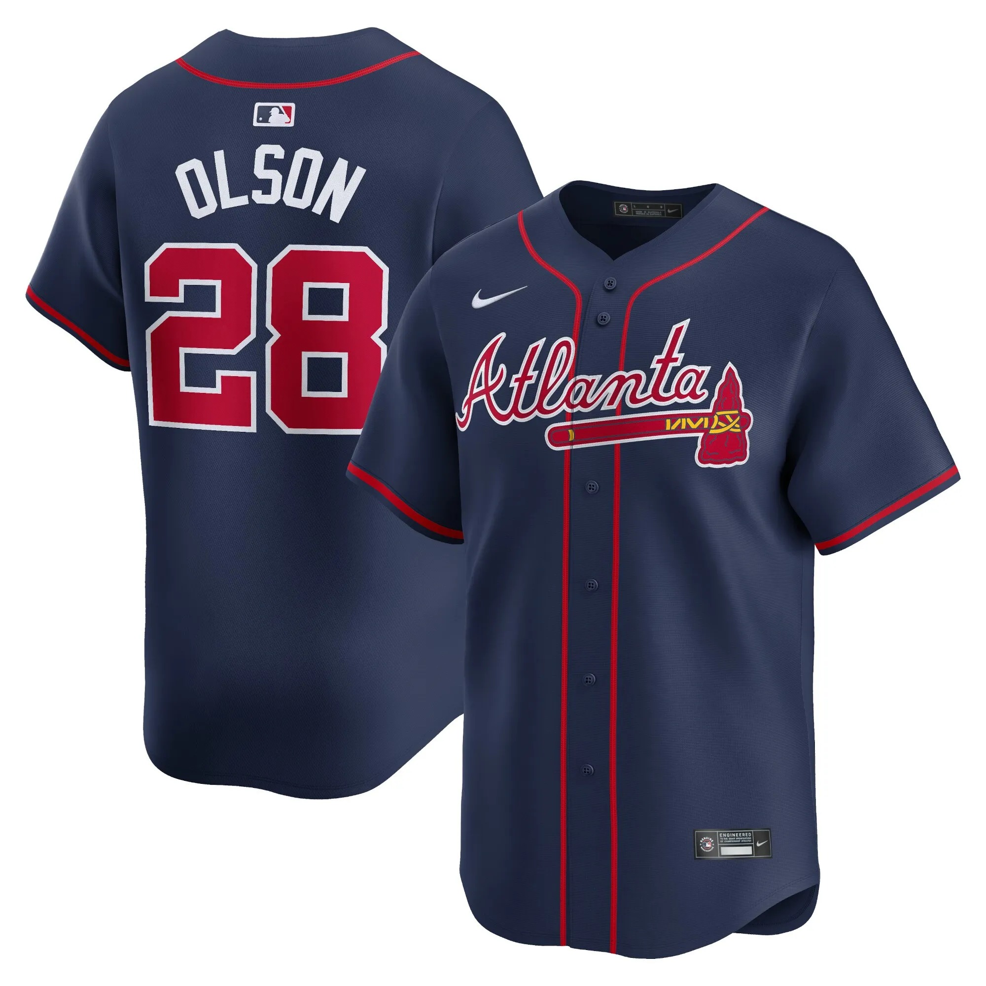 Matt Olson Atlanta Braves Nike Alternate Limited Player Jersey – Navy