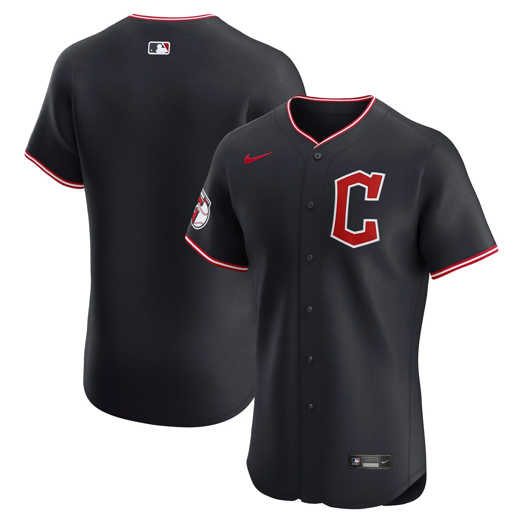 Cleveland Guardians Nike Elite Jersey - Navy
