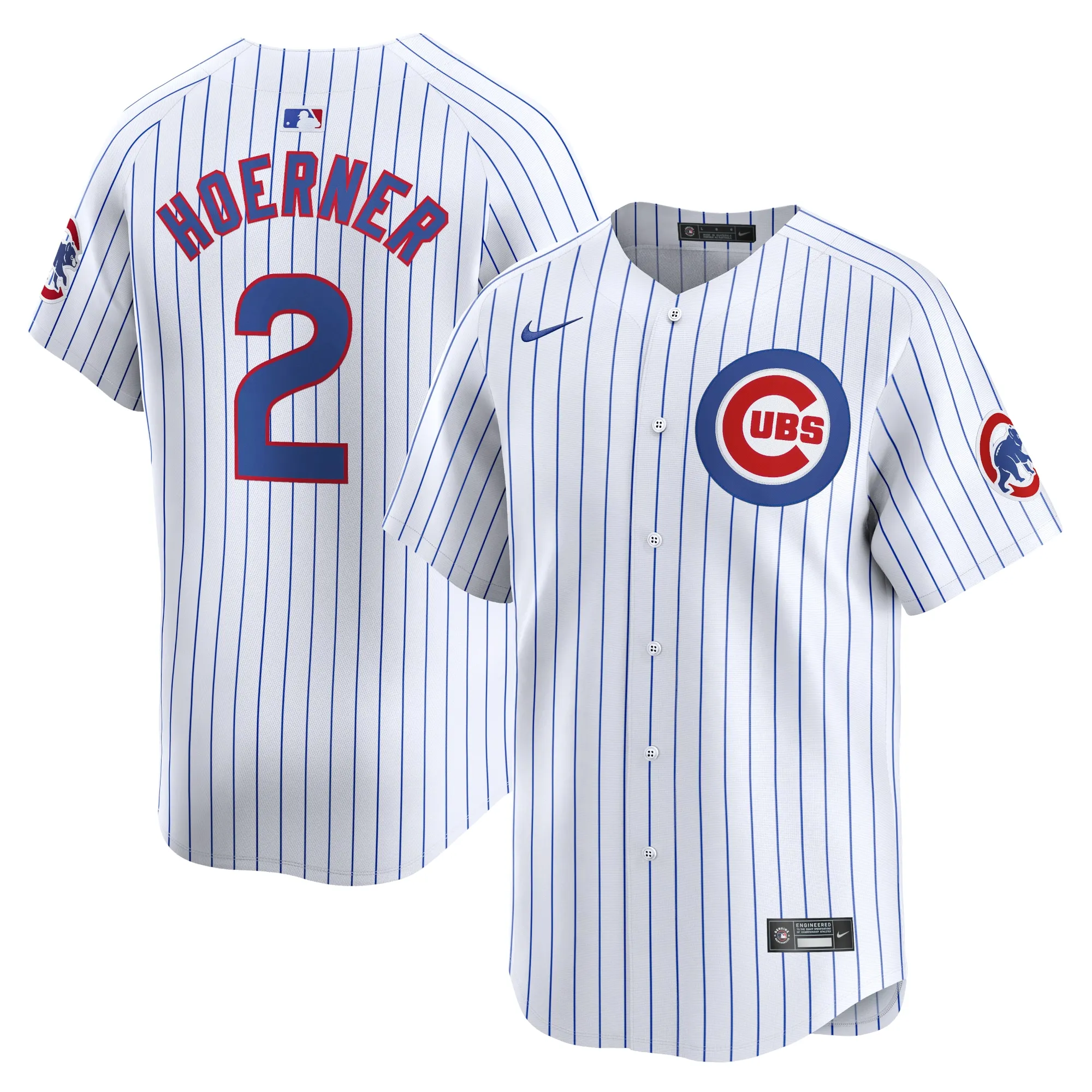 Nico Hoerner Chicago Cubs Nike Home Limited Player Jersey - White