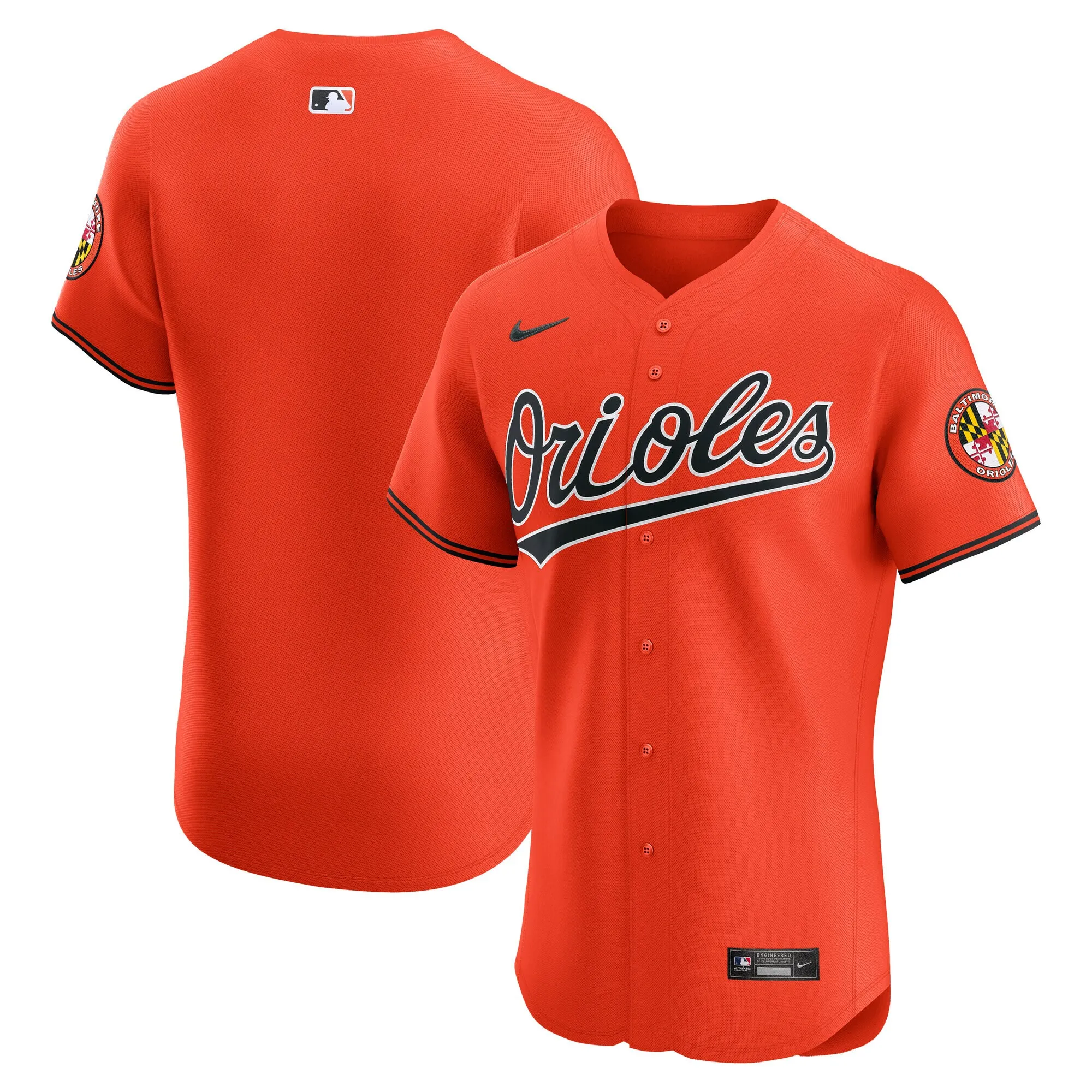 Baltimore Orioles Nike Alternate 2 Elite Jersey - Orange