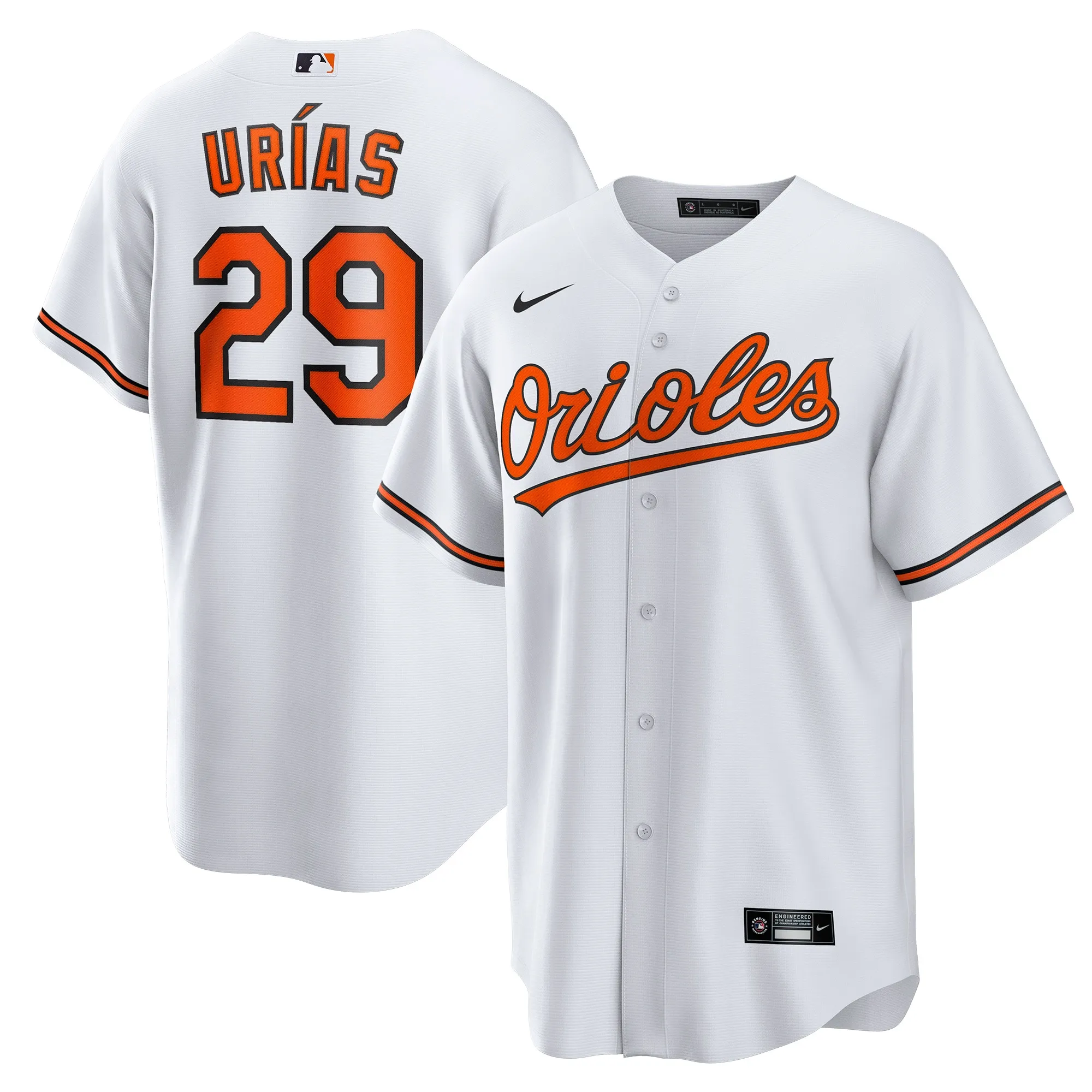 Ramón Urías Baltimore Orioles Nike Home Replica Player Jersey - White