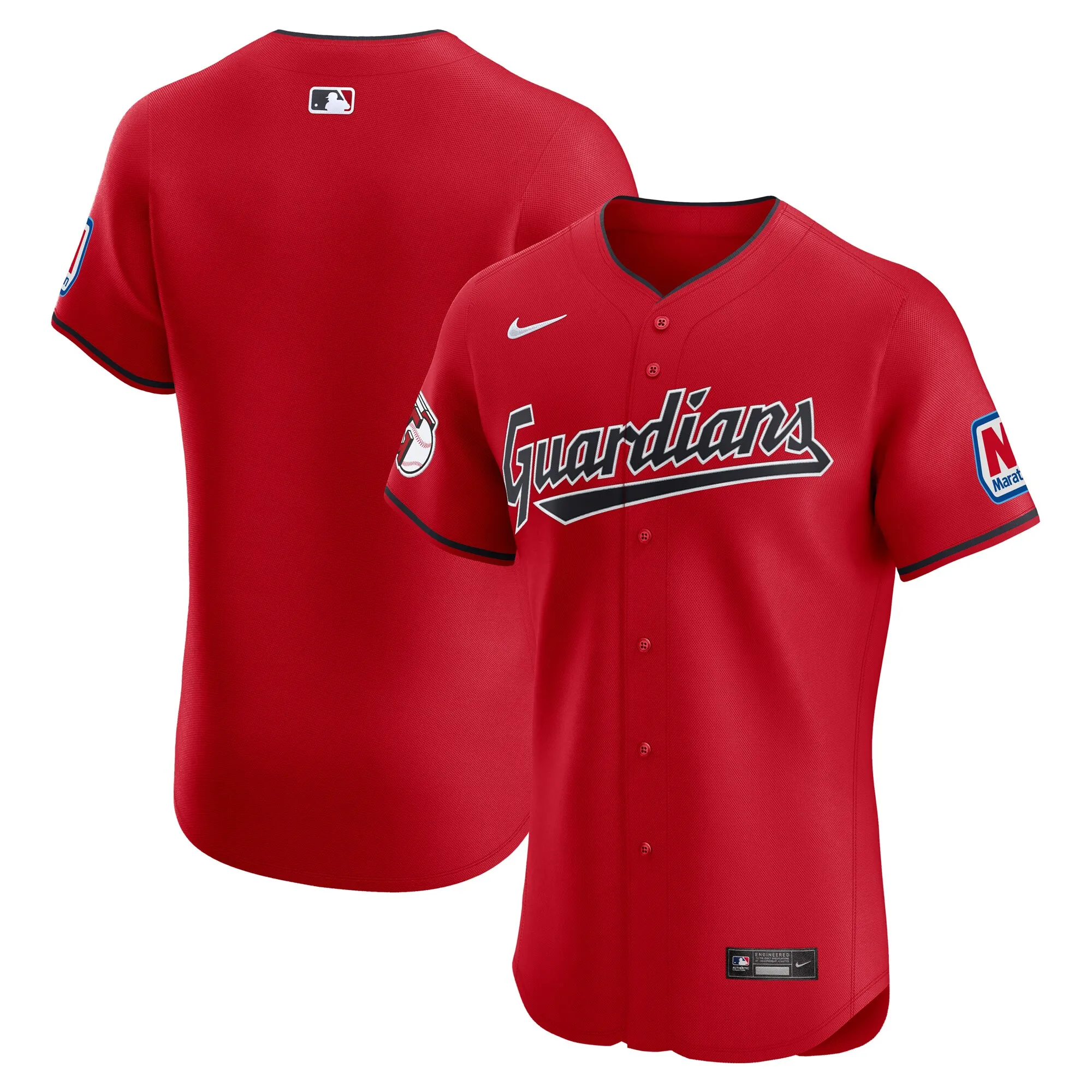 Cleveland Guardians Nike Alternate Elite Jersey - Red