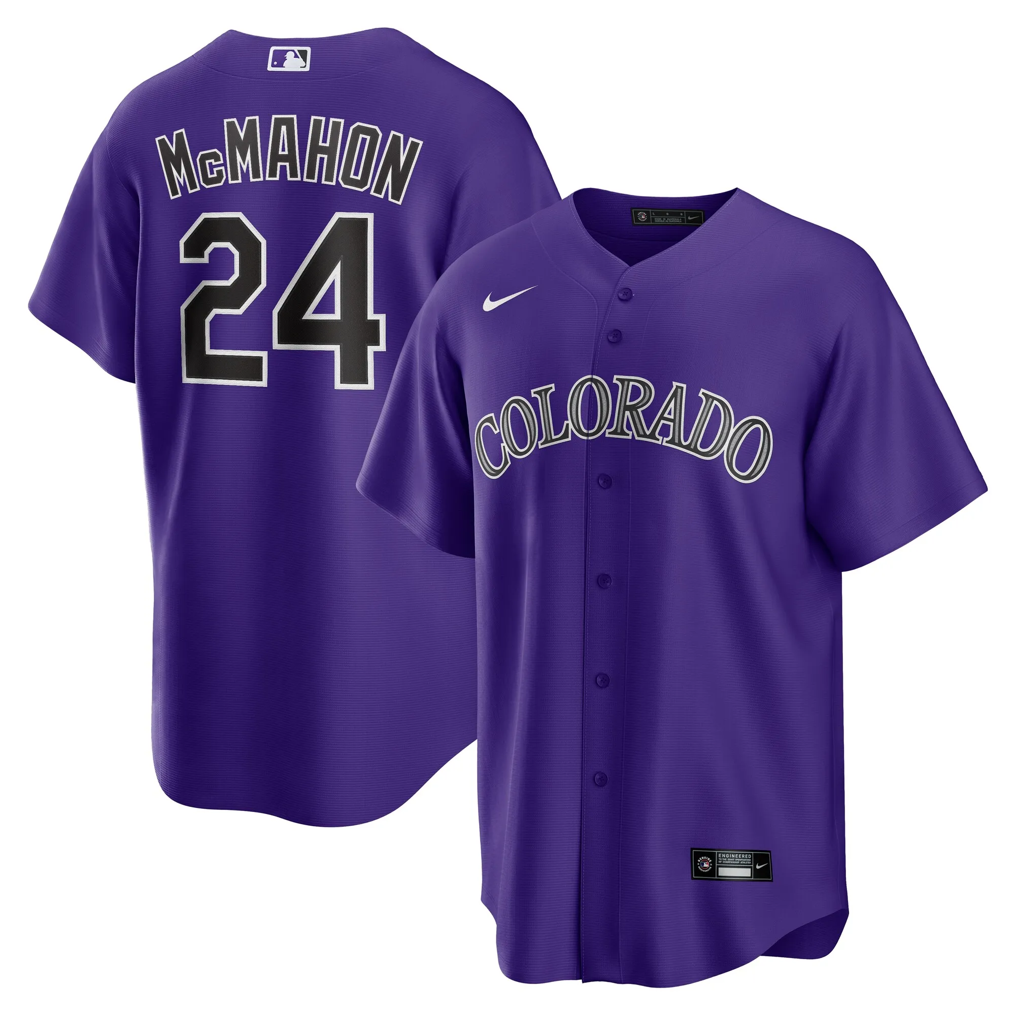 Ryan McMahon Colorado Rockies Nike Alternate Replica Player Jersey - Purple