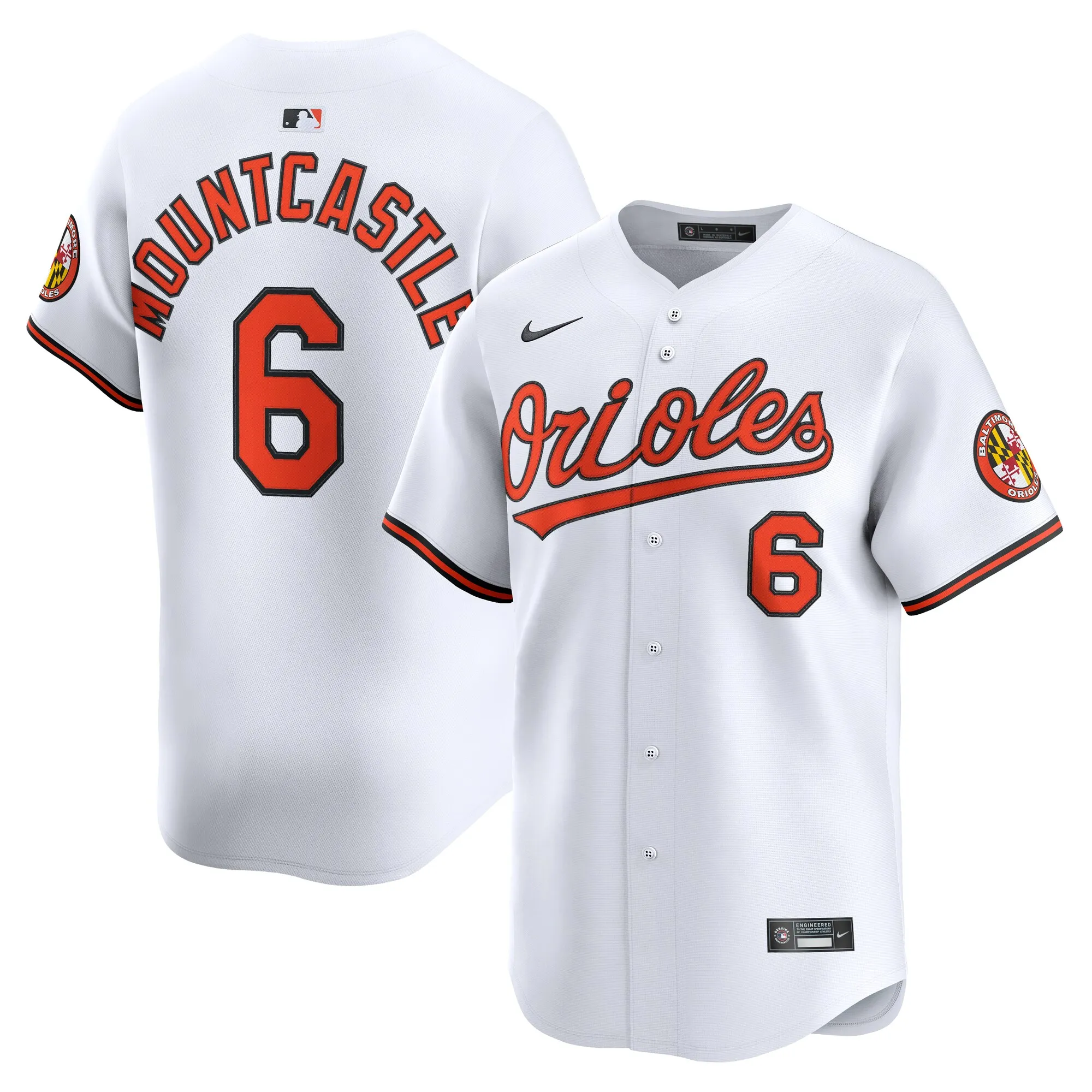 Ryan Mountcastle Baltimore Orioles Nike Home Limited Player Jersey - White