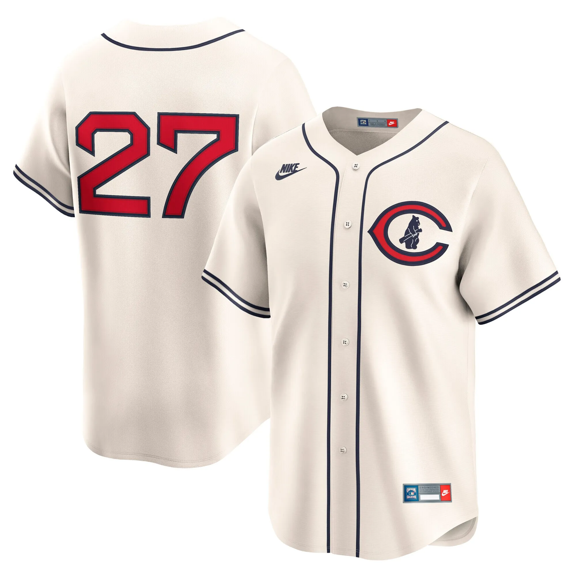 Seiya Suzuki Chicago Cubs Nike Throwback Cooperstown Collection Limited Jersey - Cream