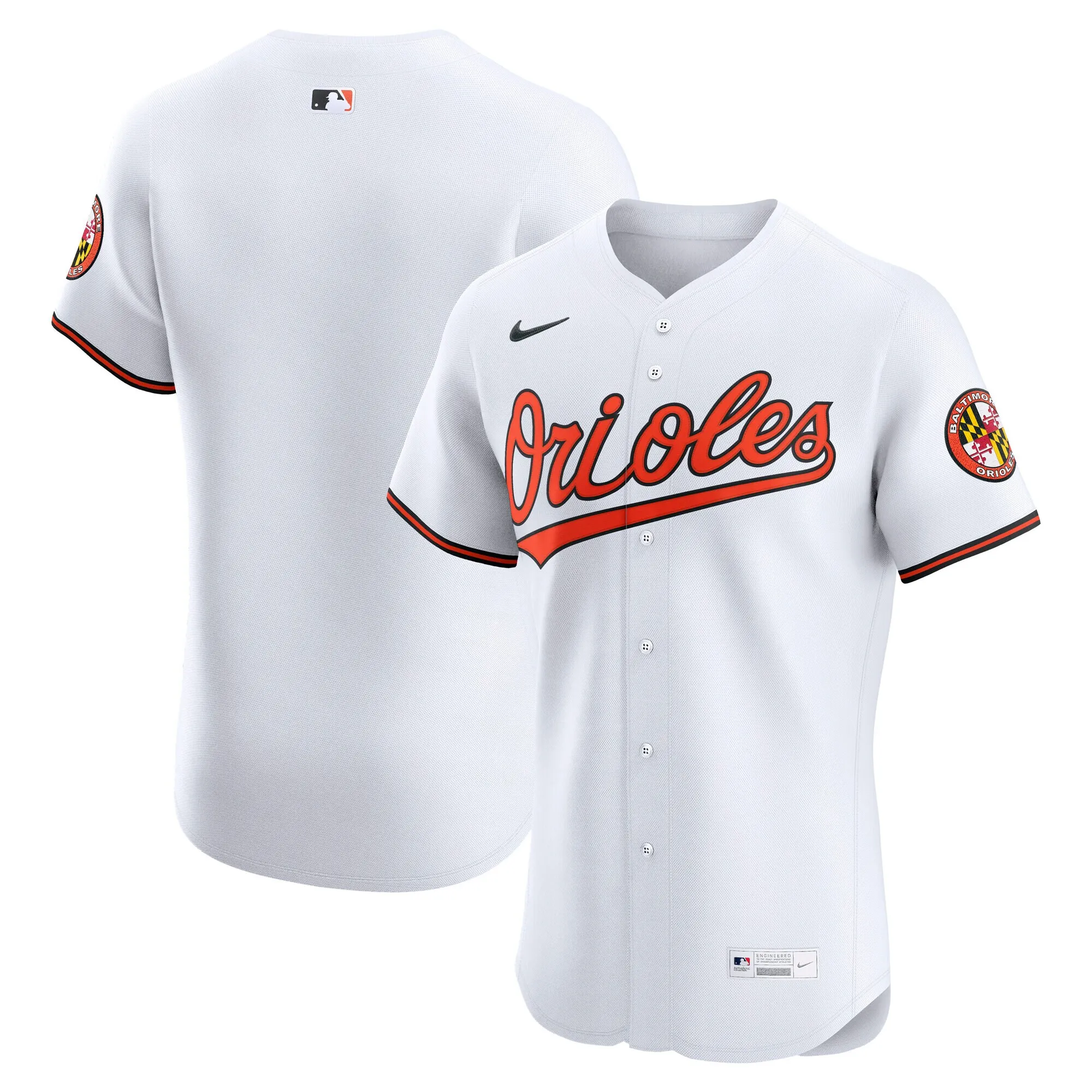 Baltimore Orioles Nike Home Elite Jersey - White