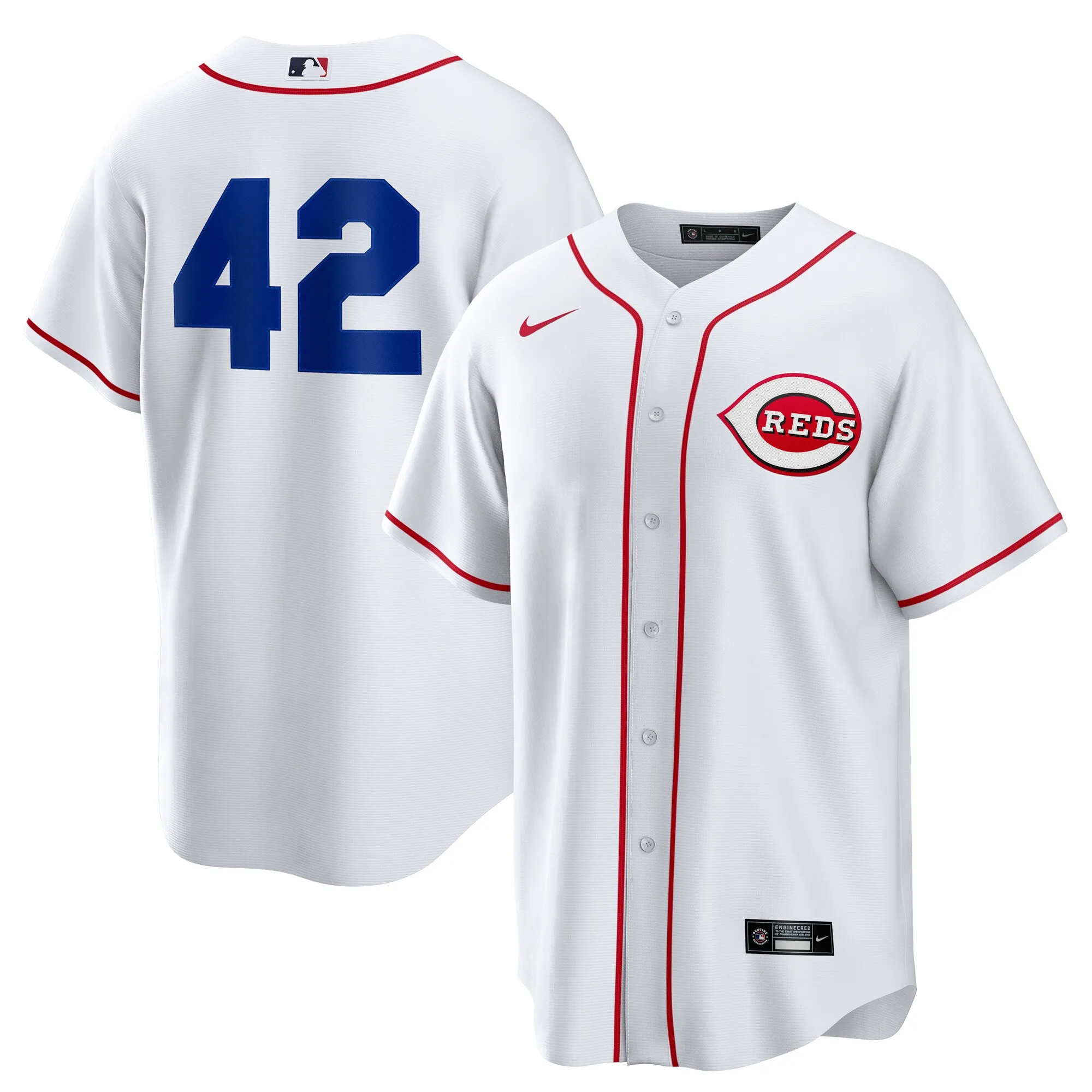 Cincinnati Reds Nike Home 2025 Jackie Robinson Day Replica Jersey - White