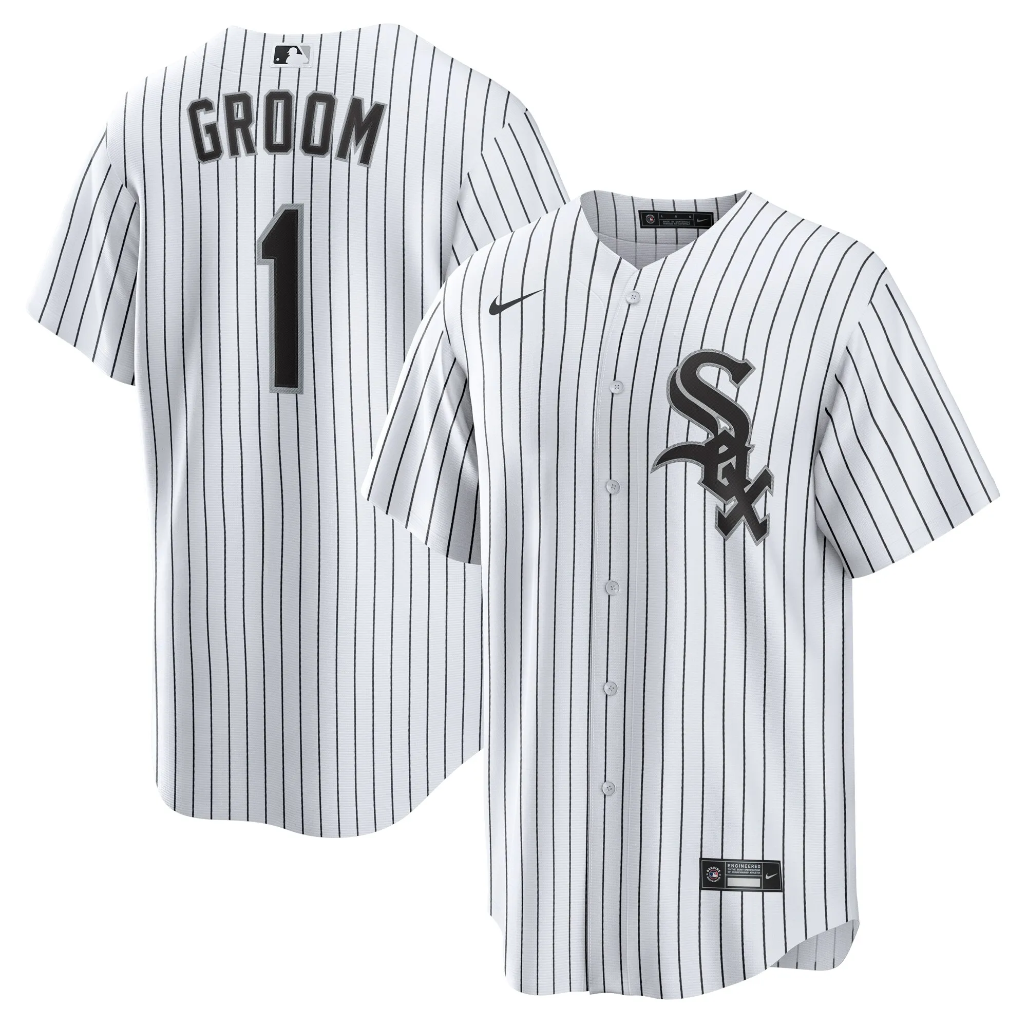 Chicago White Sox Nike #1 Groom Home Replica Jersey - White