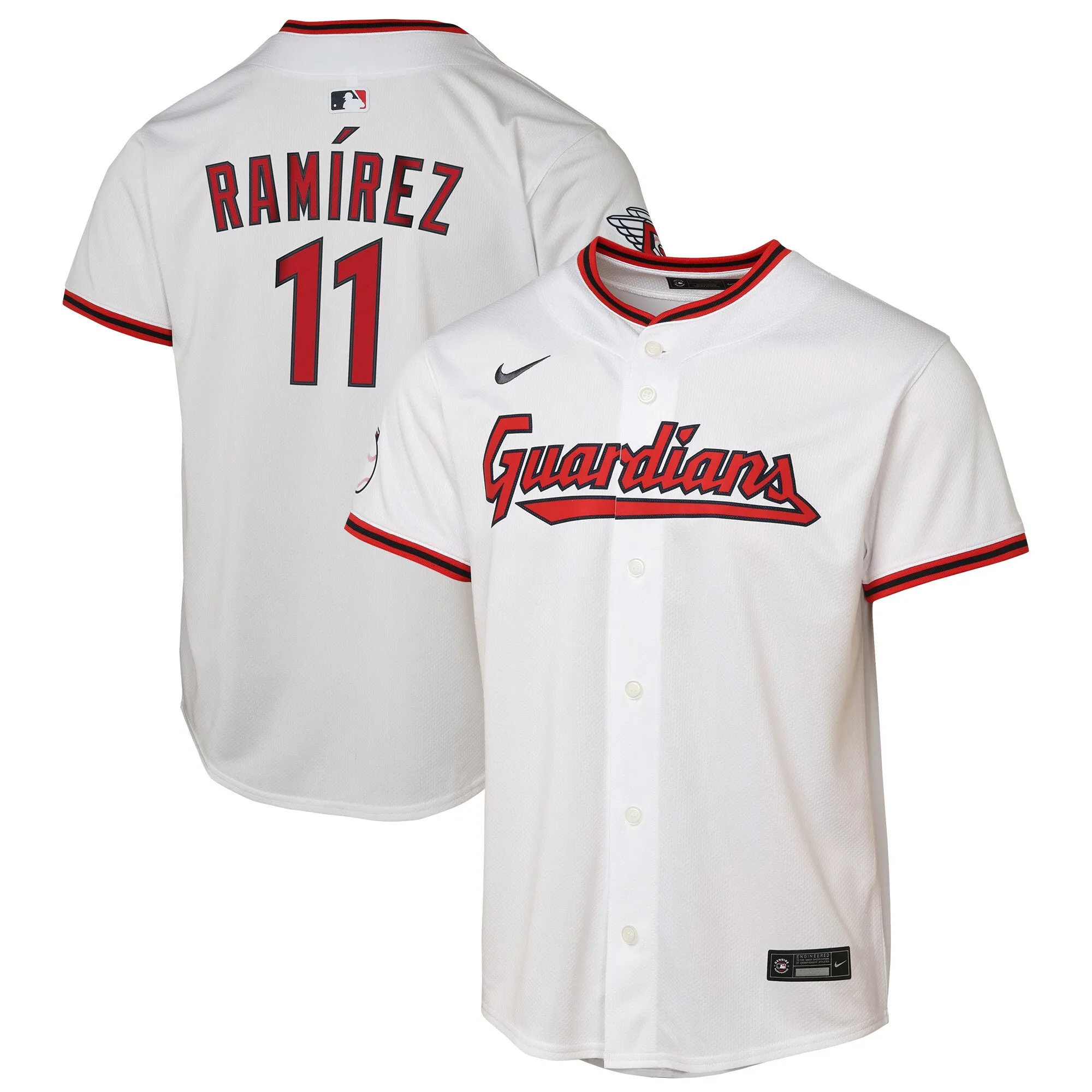 José Ramírez Cleveland Guardians Nike Youth Home Limited Player Jersey - White