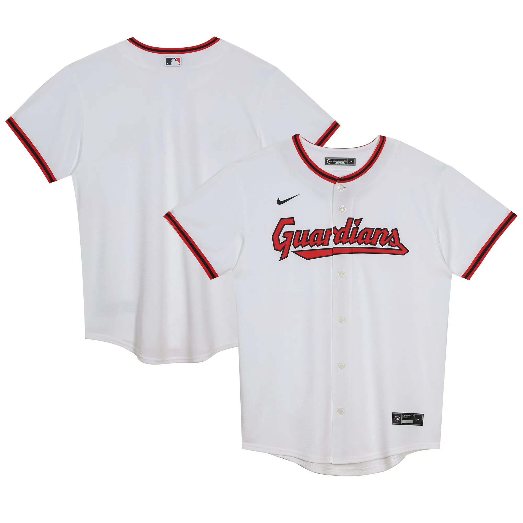 Cleveland Guardians Preschool Home Blank Replica Jersey - White