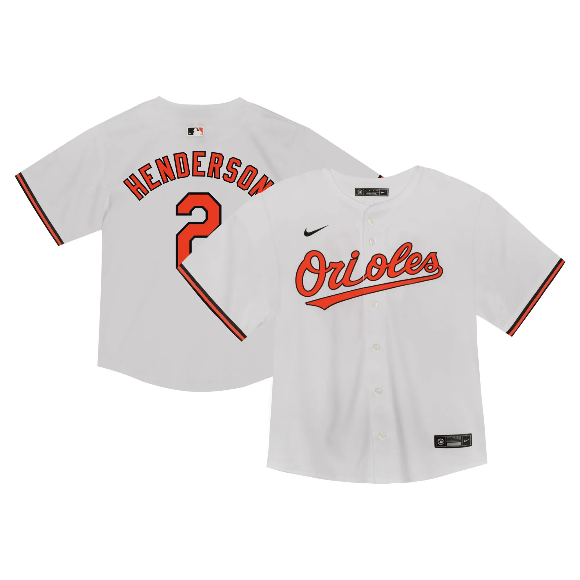 Gunnar Henderson Baltimore Orioles Nike Toddler Game Jersey - White