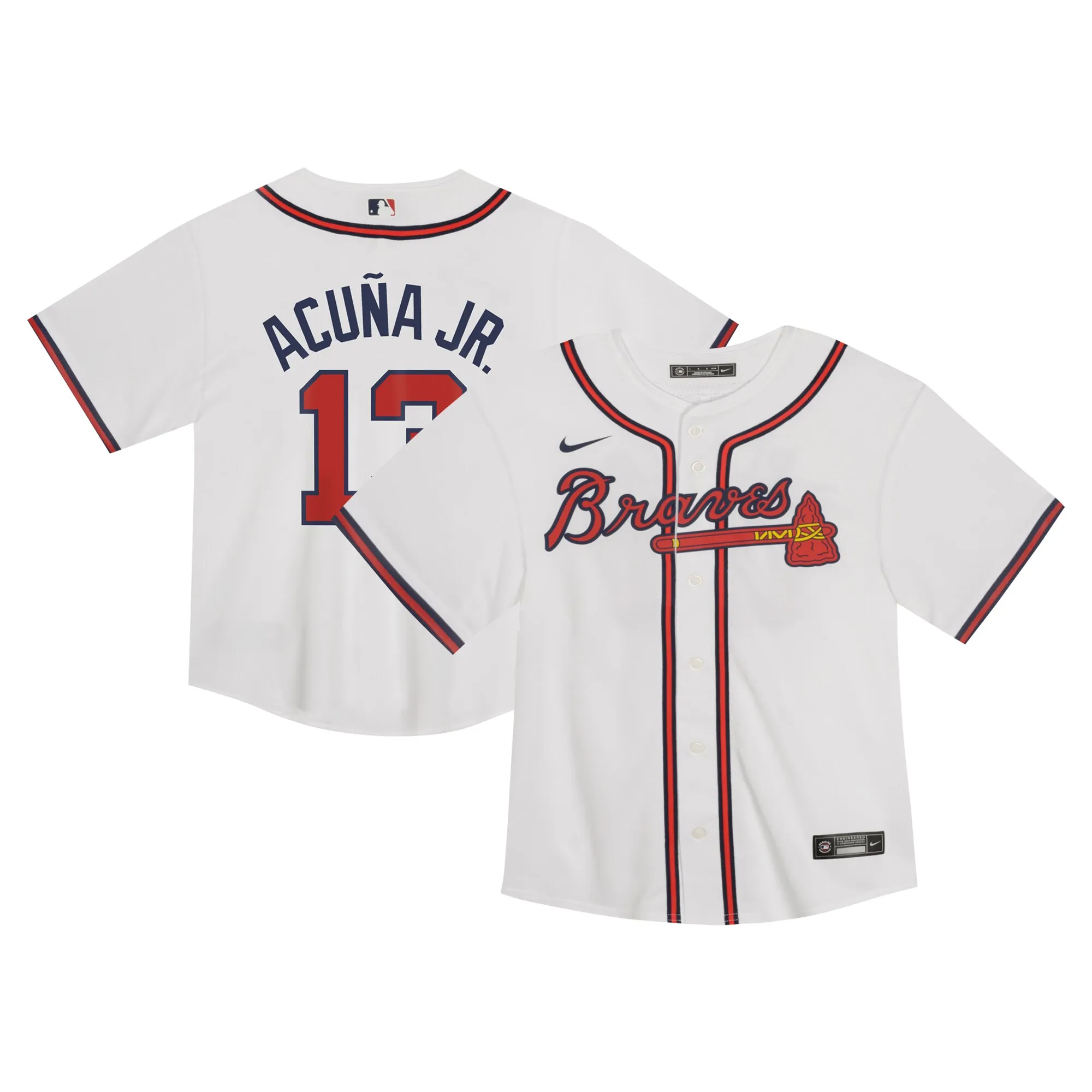 Ronald Acuña Jr. Atlanta Braves Nike Toddler Game Jersey - White