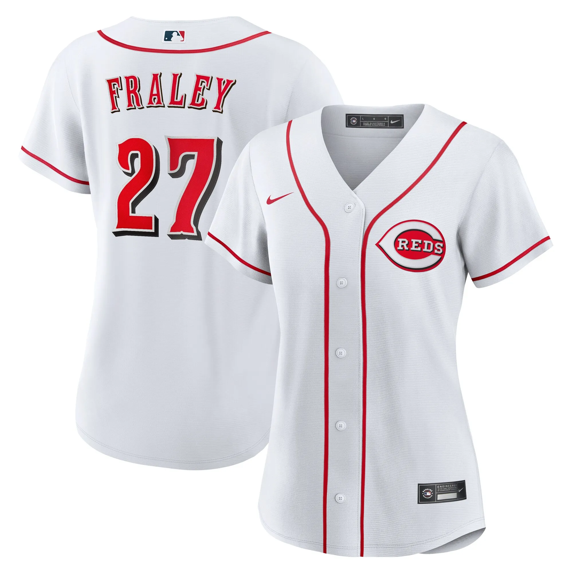 Jake Fraley Cincinnati Reds Nike Women's Home Replica Jersey - White