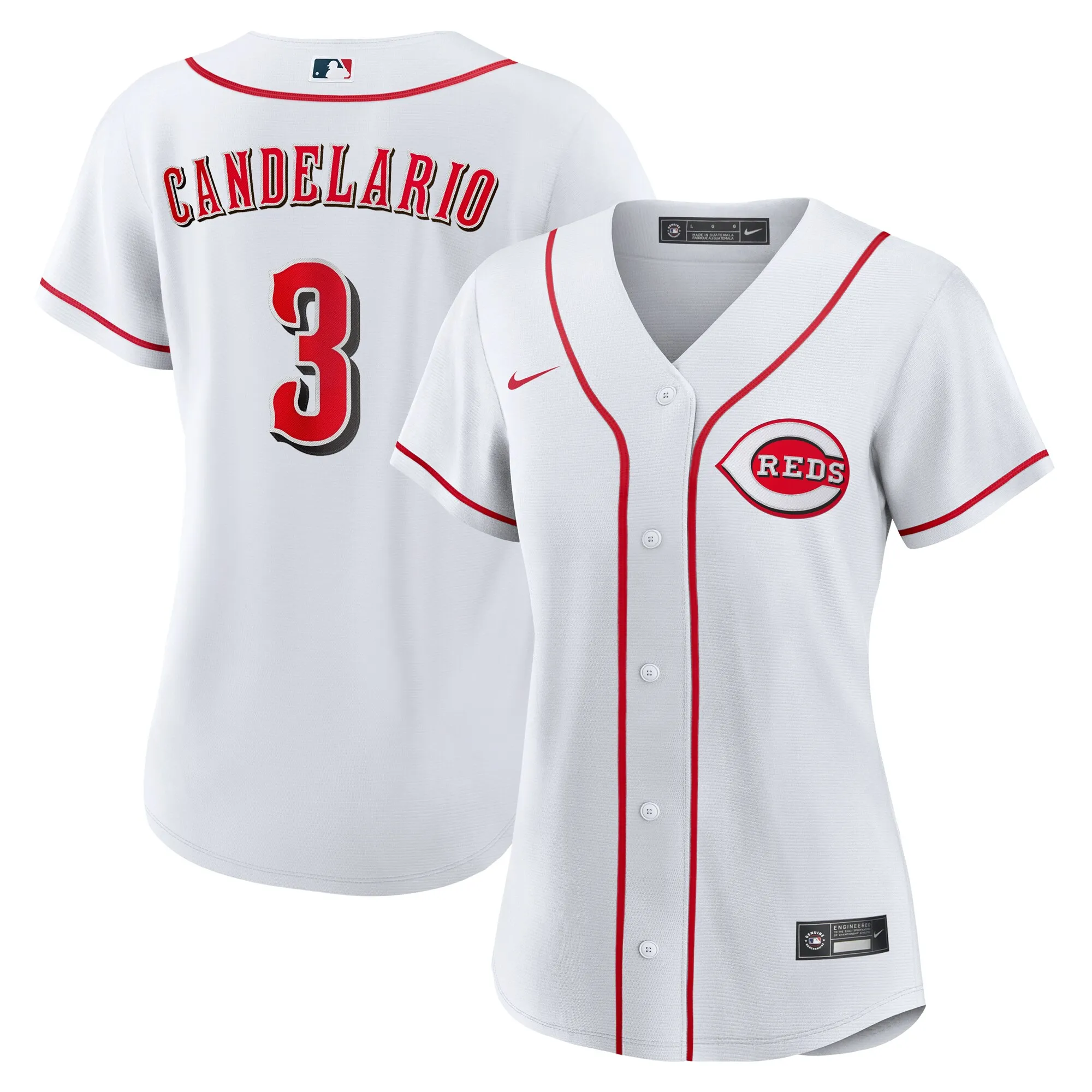 Jeimer Candelario Cincinnati Reds Nike Women's Home Replica Jersey - White