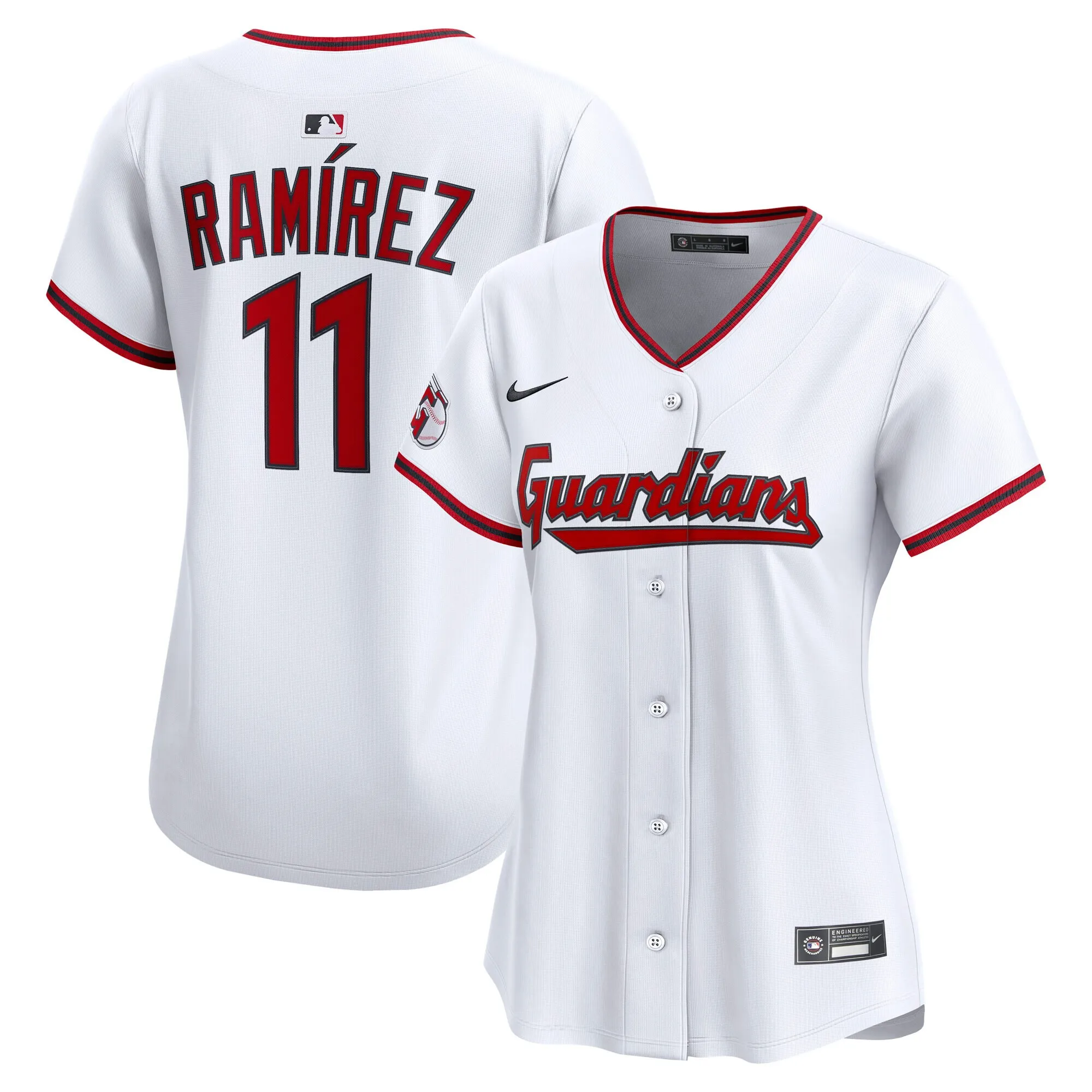 José Ramírez Cleveland Guardians Nike Women's Home Limited Player Jersey – White
