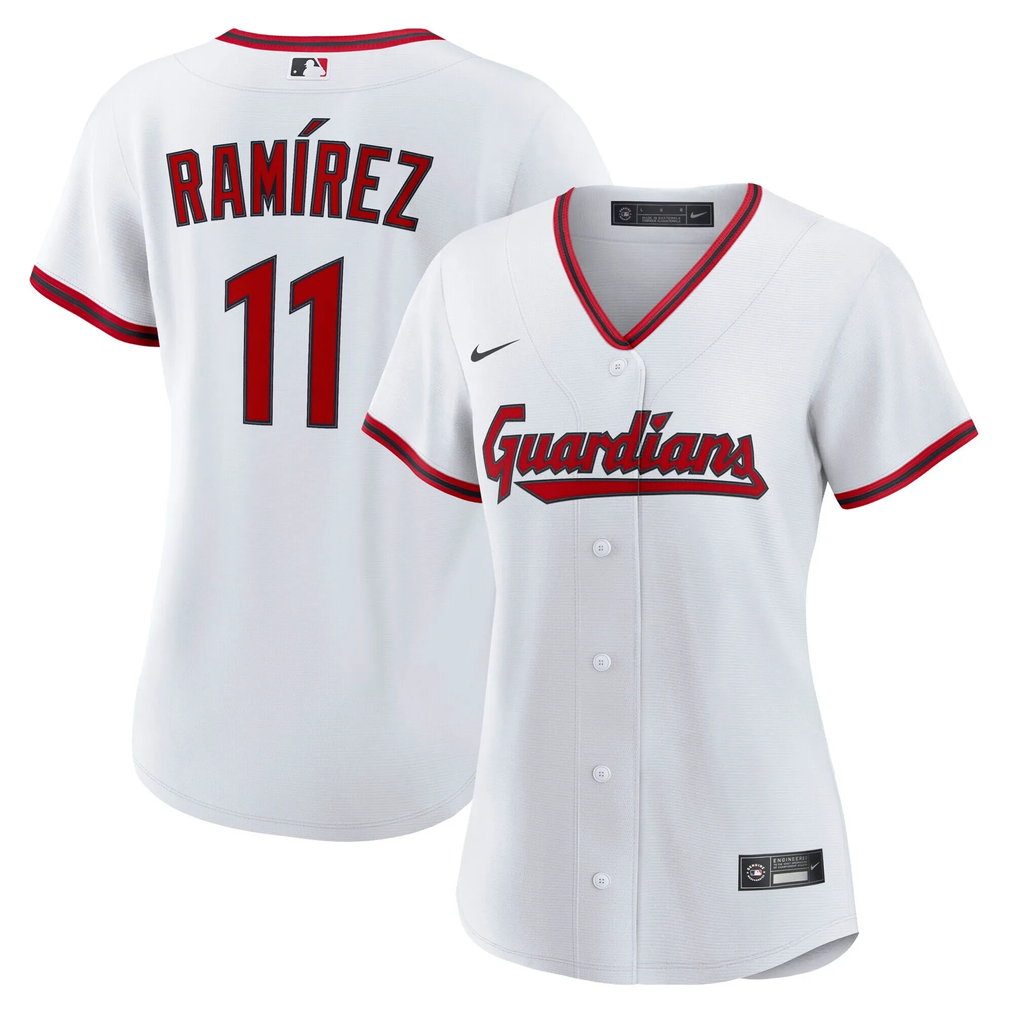 José Ramírez Cleveland Guardians Nike Women's Home Replica Jersey - White