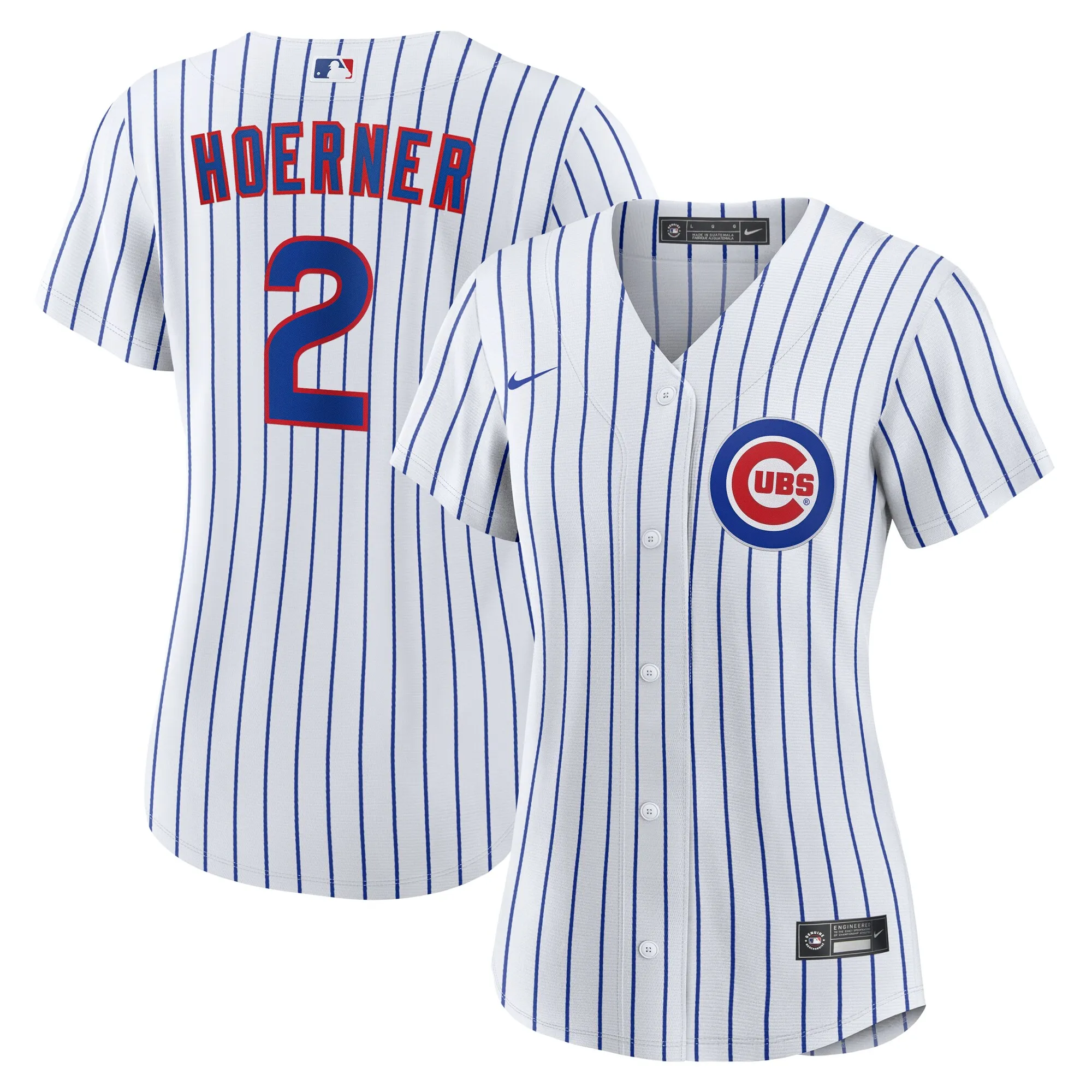 Nico Hoerner Chicago Cubs Nike Women's Home Replica Jersey - White