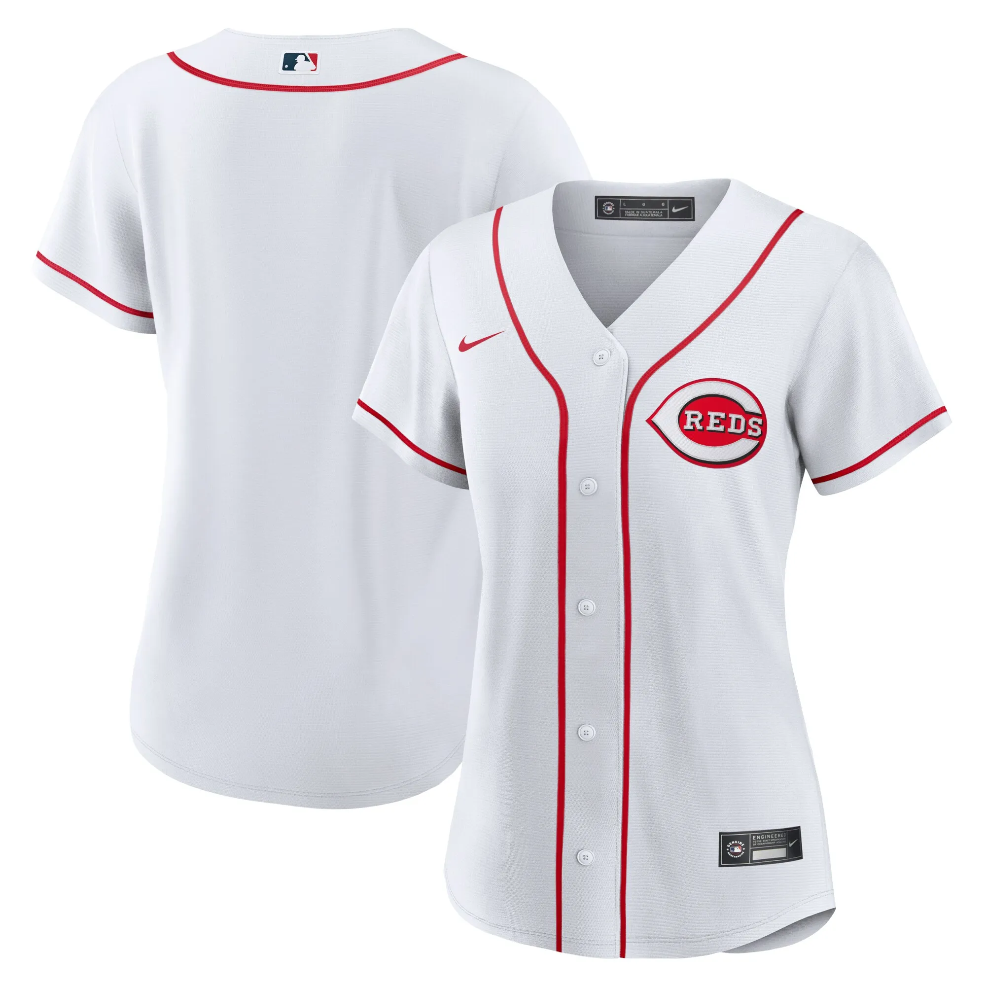 Cincinnati Reds Nike Women's Home Replica Team Jersey - White