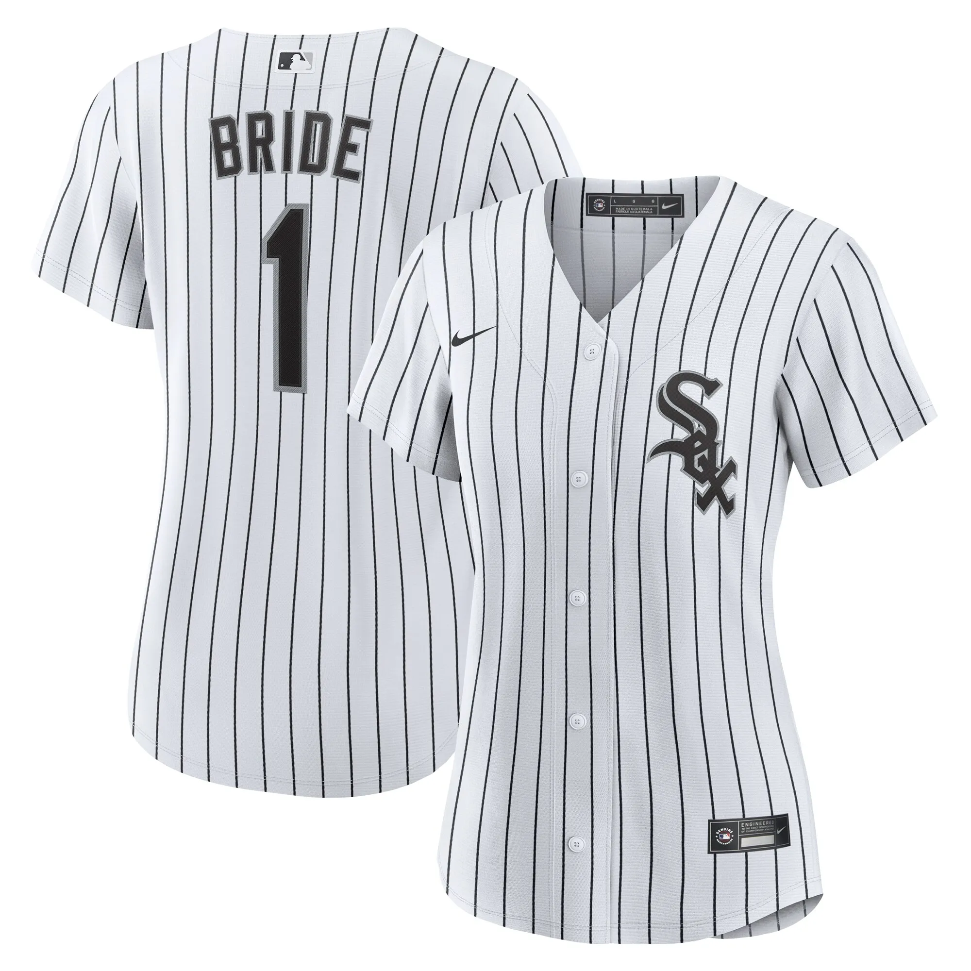 Chicago White Sox Nike Women's #1 Bride Home Replica Jersey - White