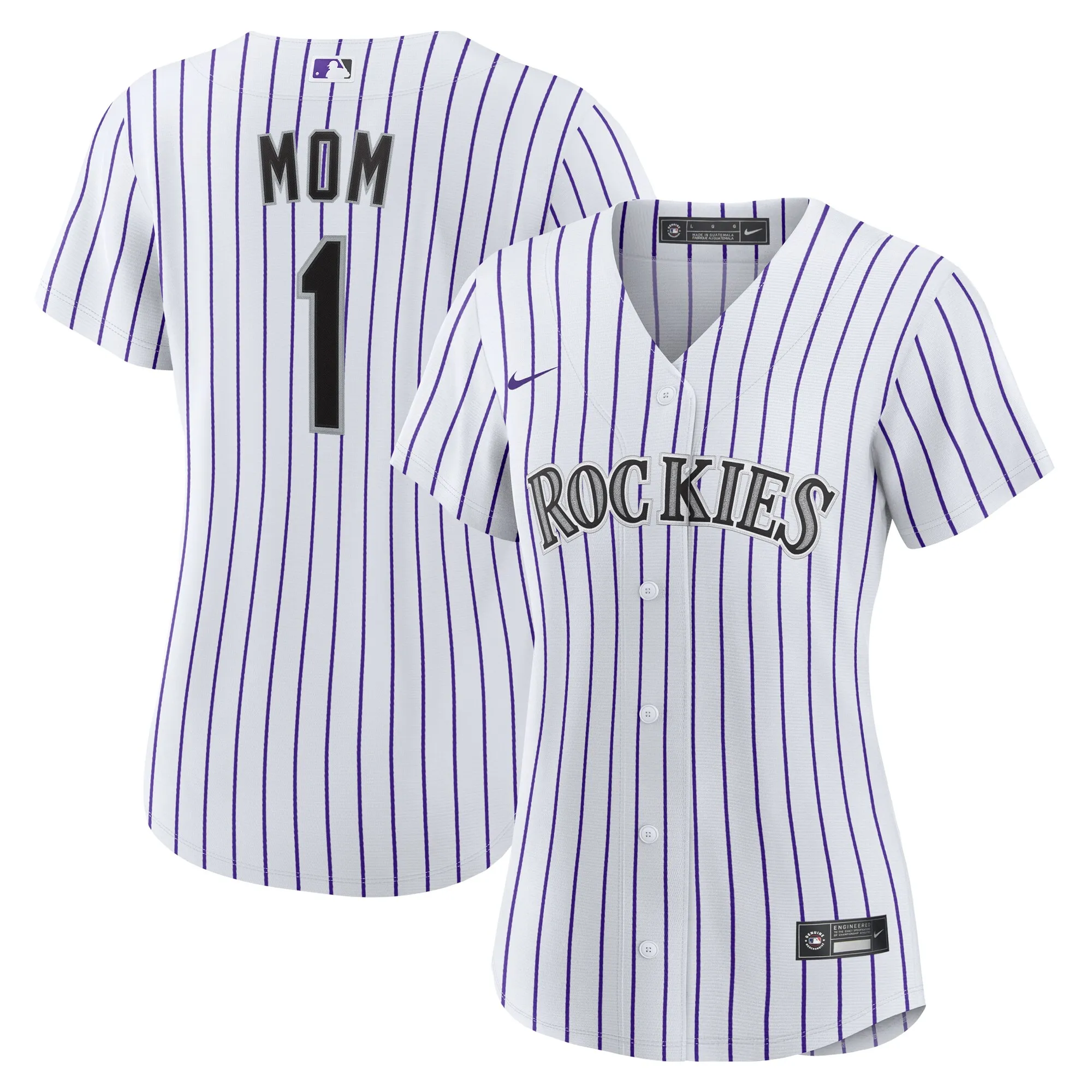 Colorado Rockies Nike Women's #1 Mom Home Replica Jersey - White