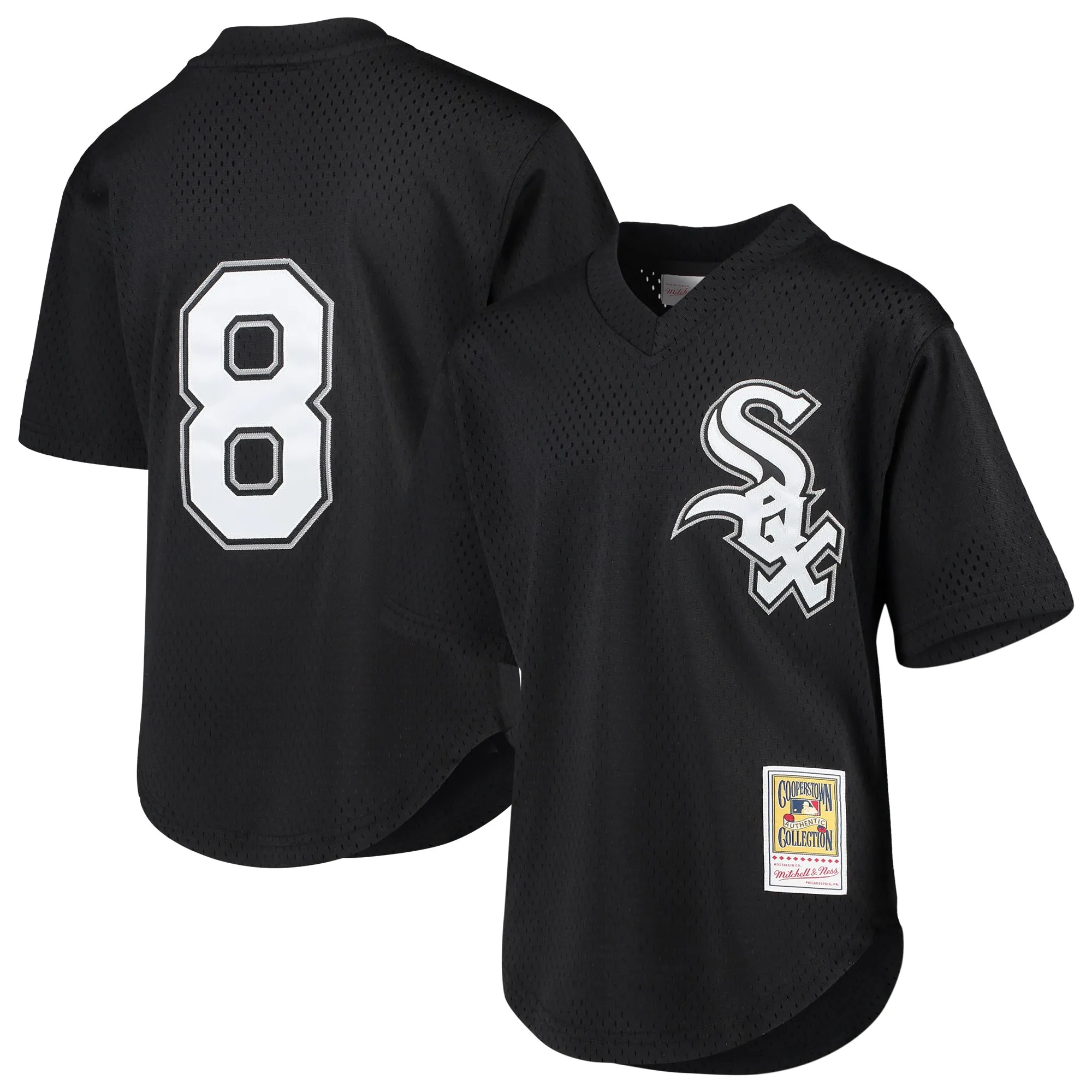 Bo Jackson Chicago White Sox Mitchell & Ness Youth Cooperstown Collection Mesh Batting Practice Jersey - Black