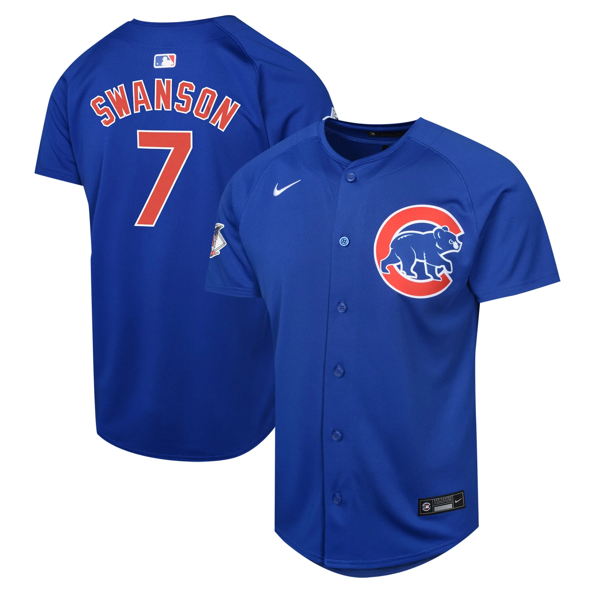 Dansby Swanson Chicago Cubs Nike Youth Alternate Limited Player Jersey – Royal