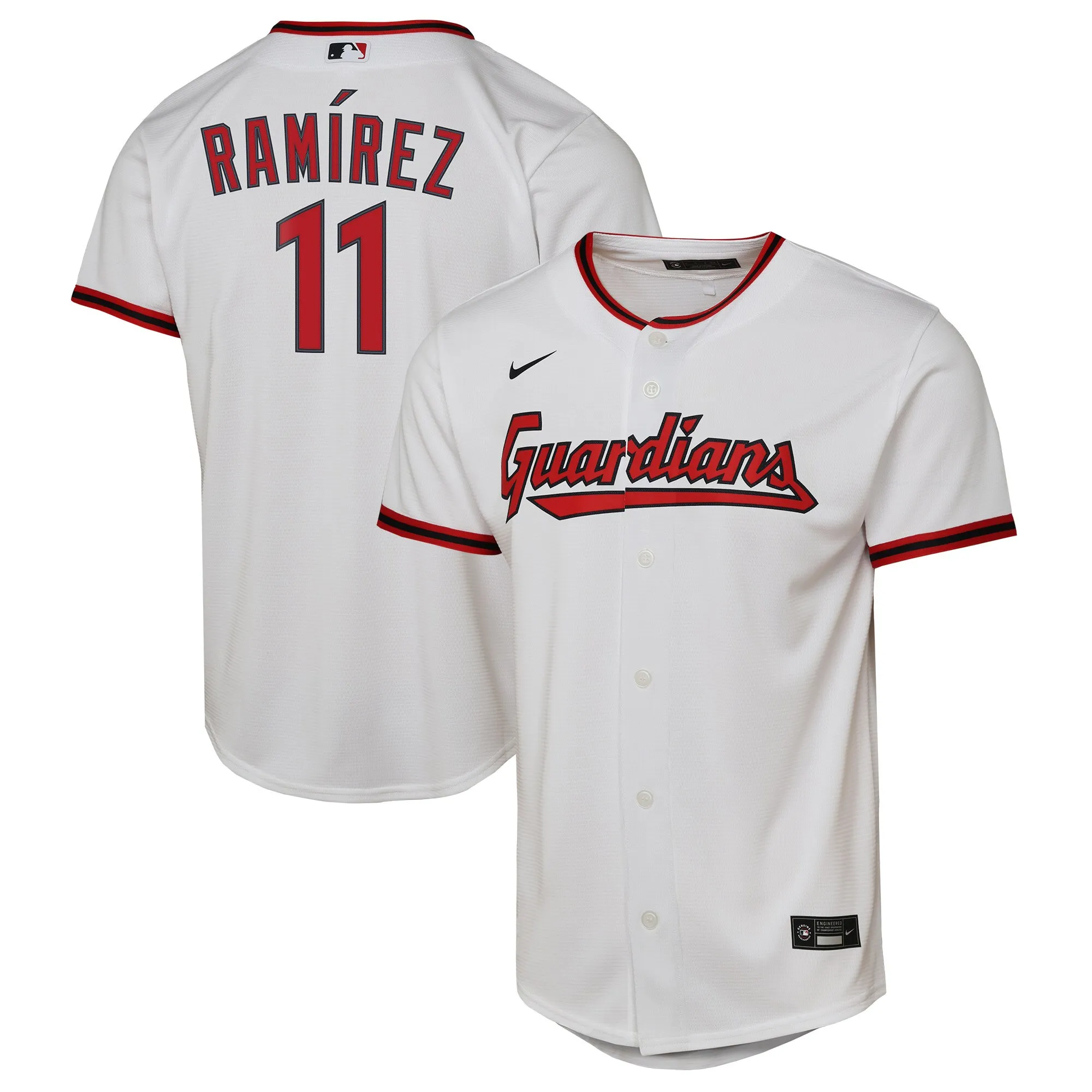 Jose Ramirez Cleveland Guardians Nike Youth Home Replica Player Jersey - White