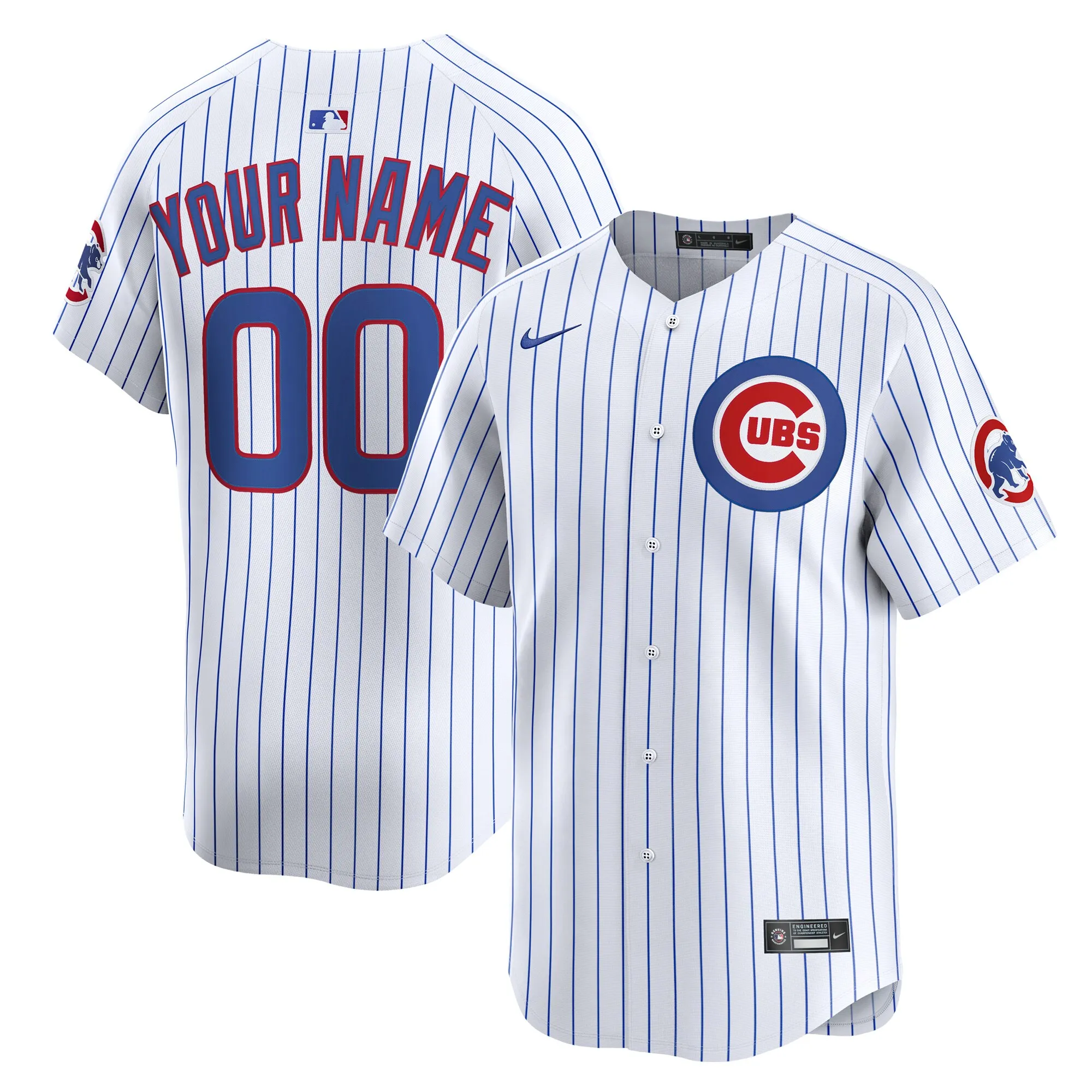 Chicago Cubs Nike Youth Home Custom Limited Jersey - White