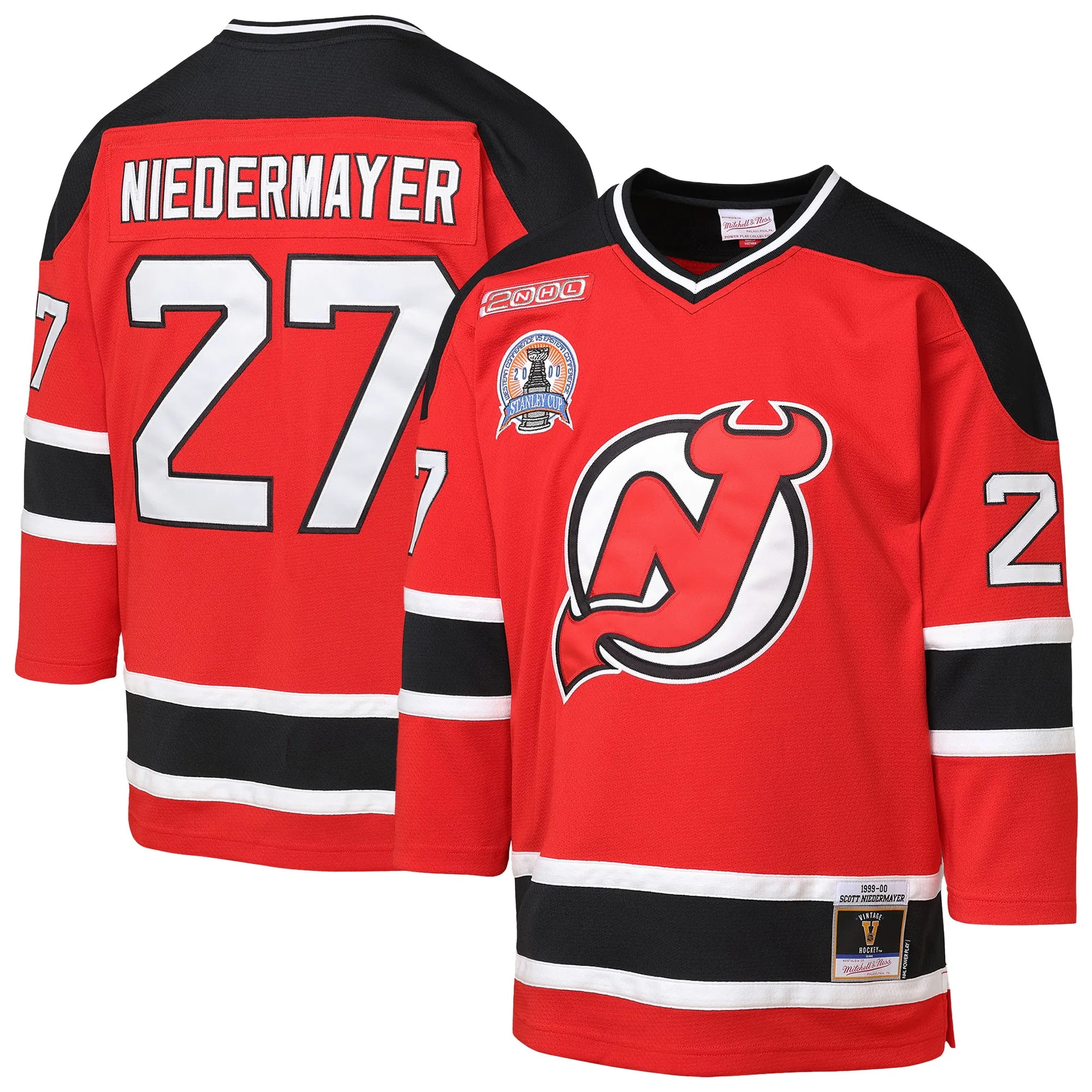 Scott Niedermayer New Jersey Devils Mitchell & Ness Youth   1999-00 Blue Line Player Jersey - Red
