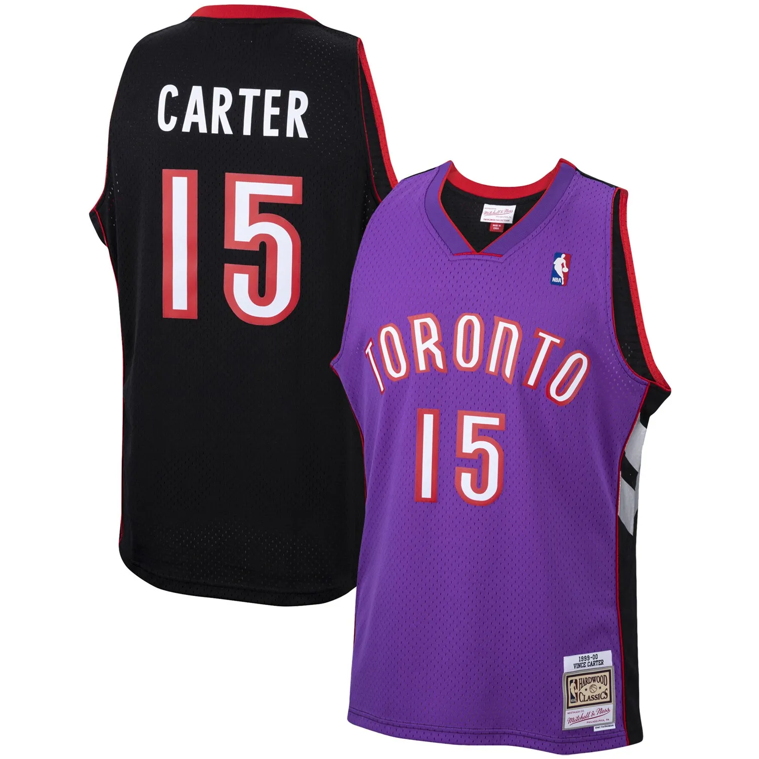 Vince Carter Toronto Raptors Mitchell & Ness 1999-00 Hardwood Classics Swingman Jersey - Purple
