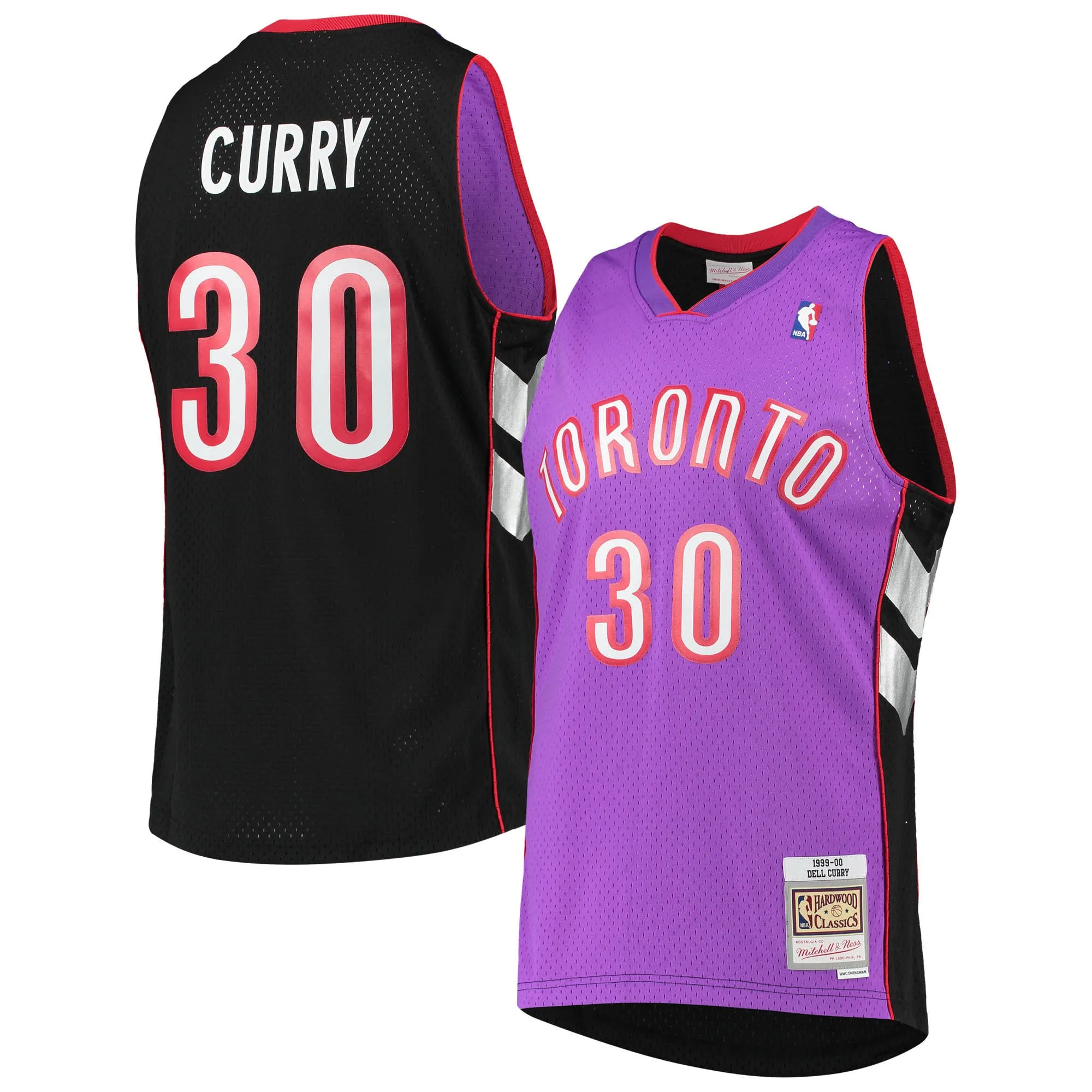 Dell Curry Toronto Raptors Mitchell & Ness 1999-00 Hardwood Classics Swingman Jersey - Purple
